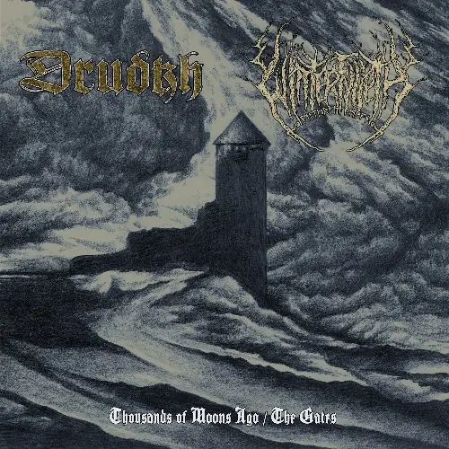 DRUDKH / WINTERFYLLETH · Thousands Of Moons Ago / The Gates | GOLD/BLACK LP · Bild 1 DRUDKH / WINTERFYLLETH · Thousands Of Moons Ago / The Gates | GOLD/BLACK LP (Black Metal Vinyl) · Bild 1