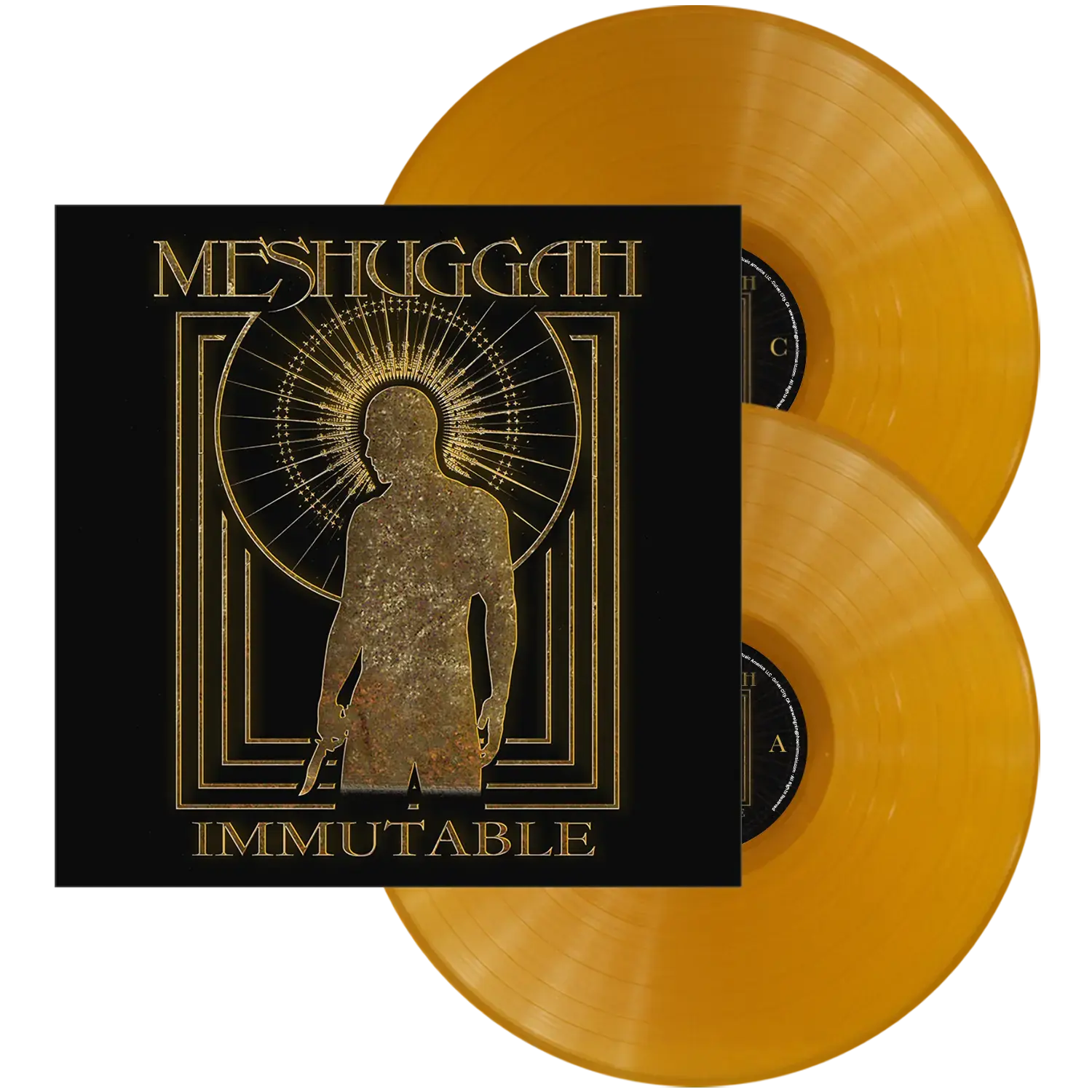 MESHUGGAH - Immutable (Remastered) · GOLDEN TAN 2LP (Progressive Metal/Death Metal Vinyl)