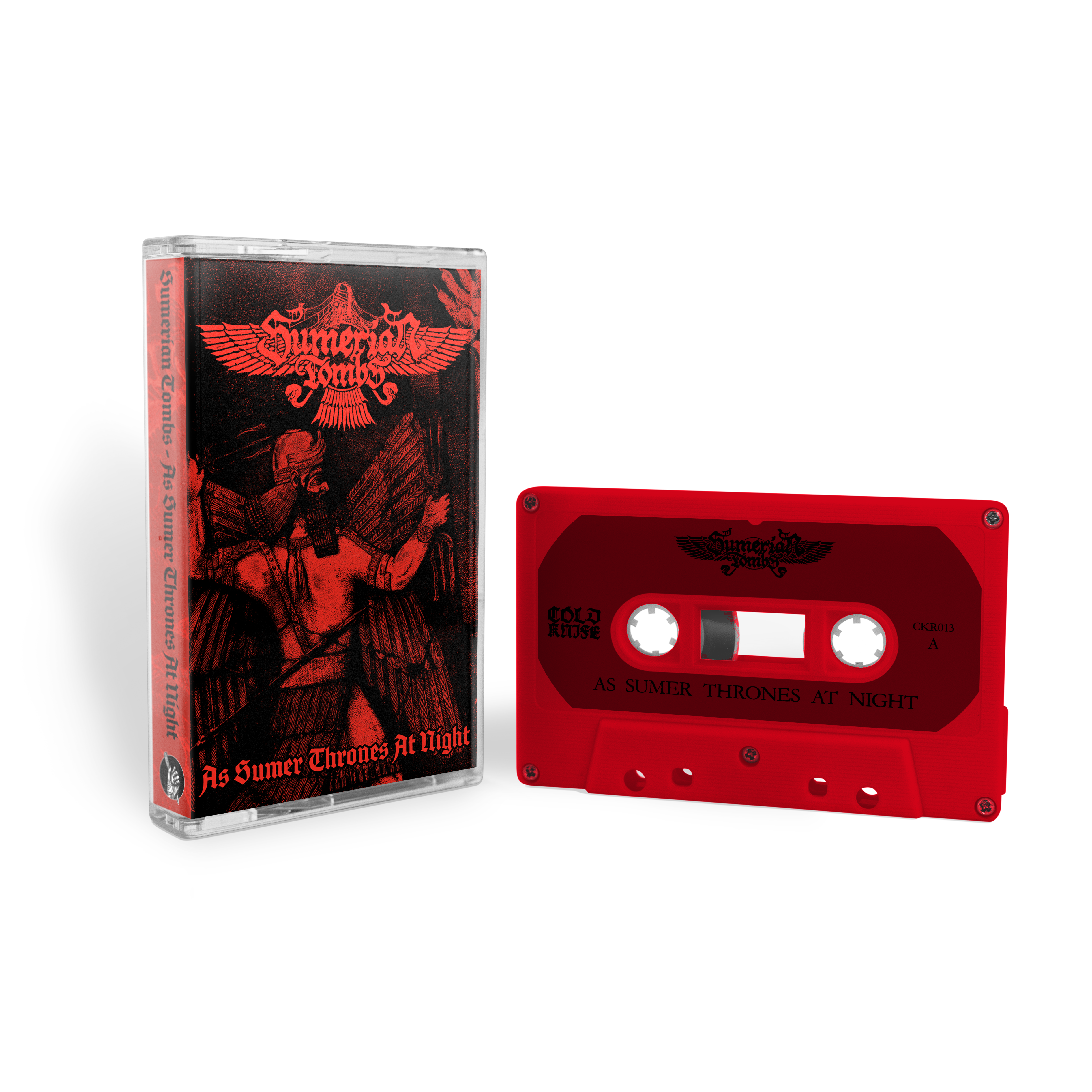 SUMERIAN TOMBS · As Sumer Thrones At Night | RED TAPE (Black Metal/Death Metal Tapes)
