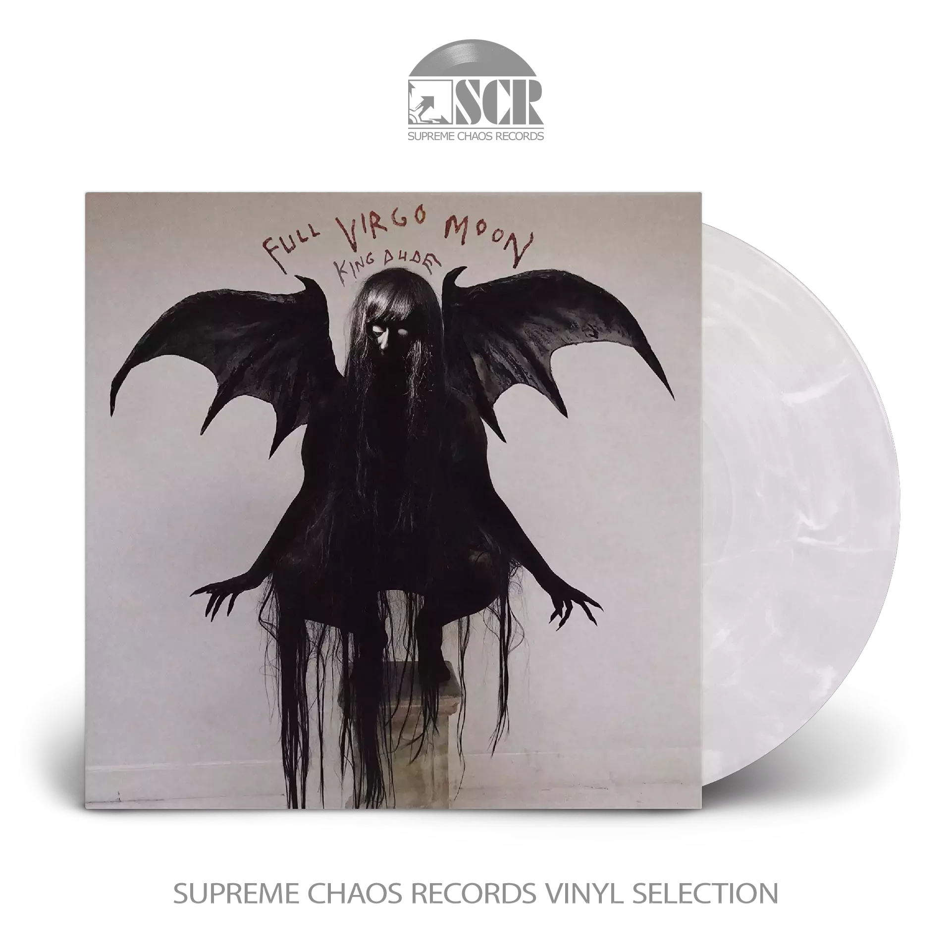 KING DUDE - Full Virgo Moon · WHITE MARBLED LP (Rock Vinyl)