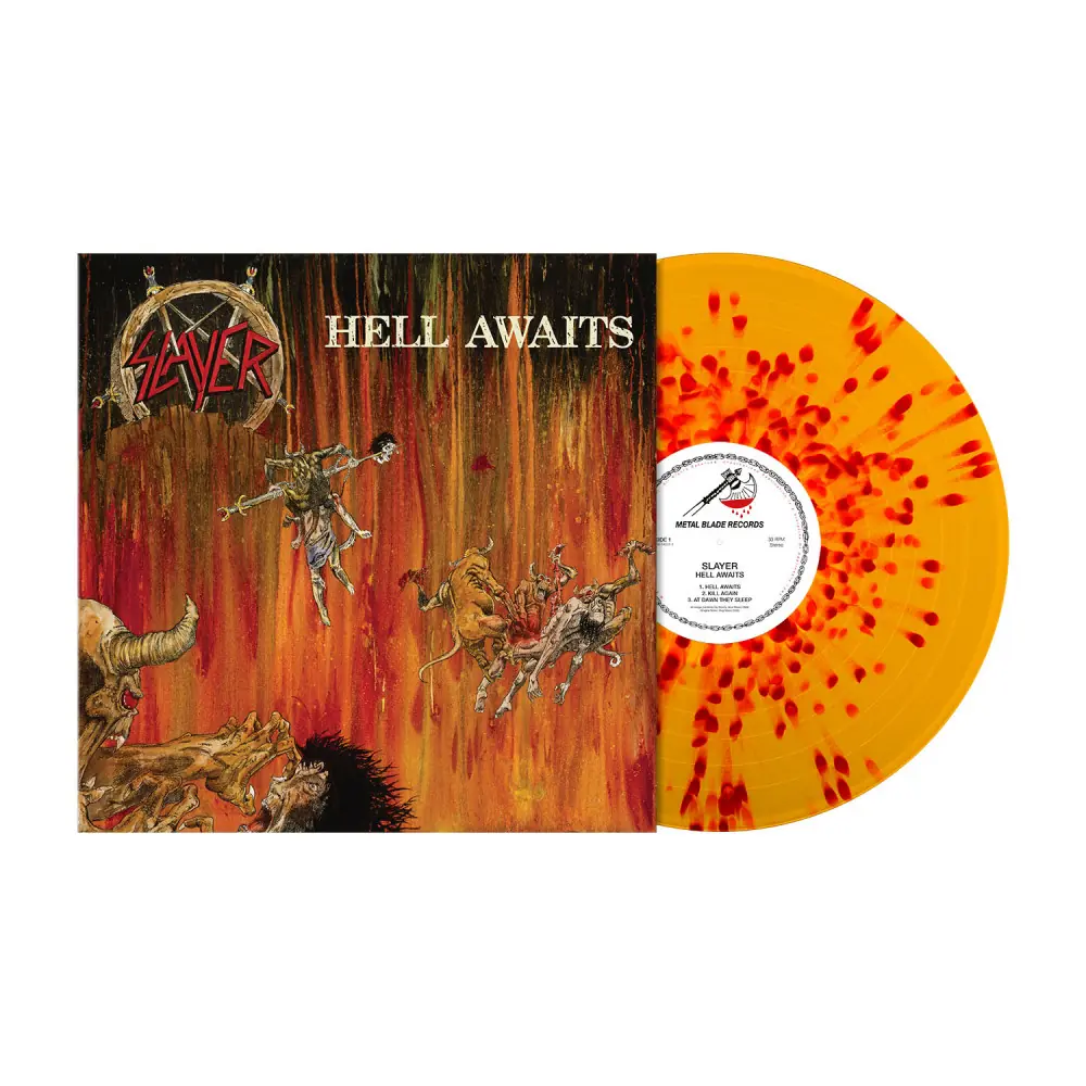 SLAYER · Hell Awaits | ORANGE/RED LP SLAYER · Hell Awaits | ORANGE/RED LP (Thrash Metal Vinyl)
