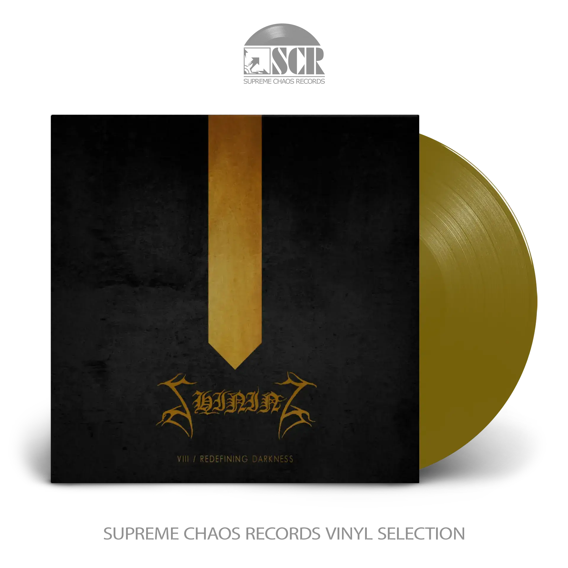 SHINING - VIII: Redefining Darkness (Re-Release) · GOLD LP (Black Metal Vinyl)