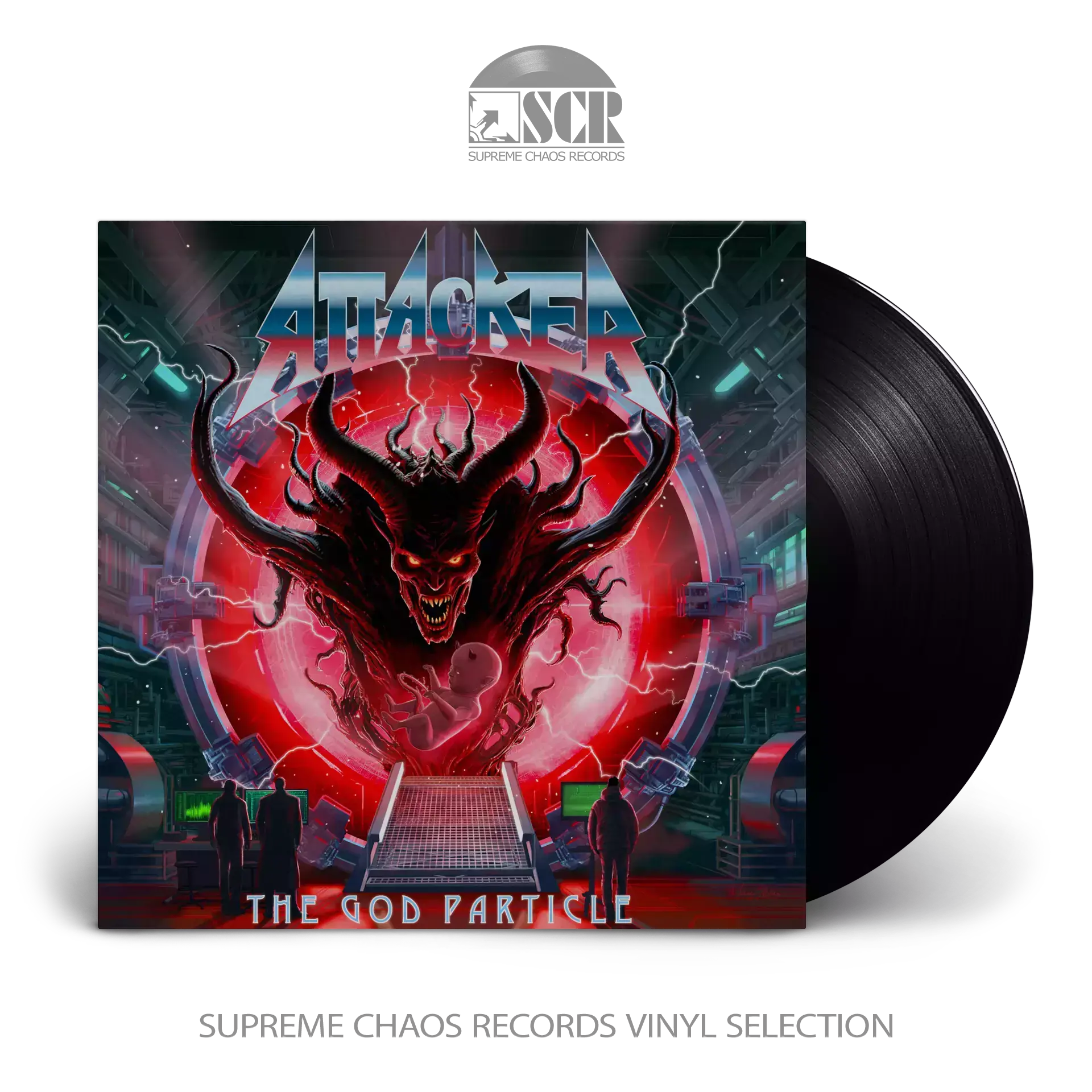 ATTACKER - The God Particle · BLACK LP (Heavy Metal Vinyl)