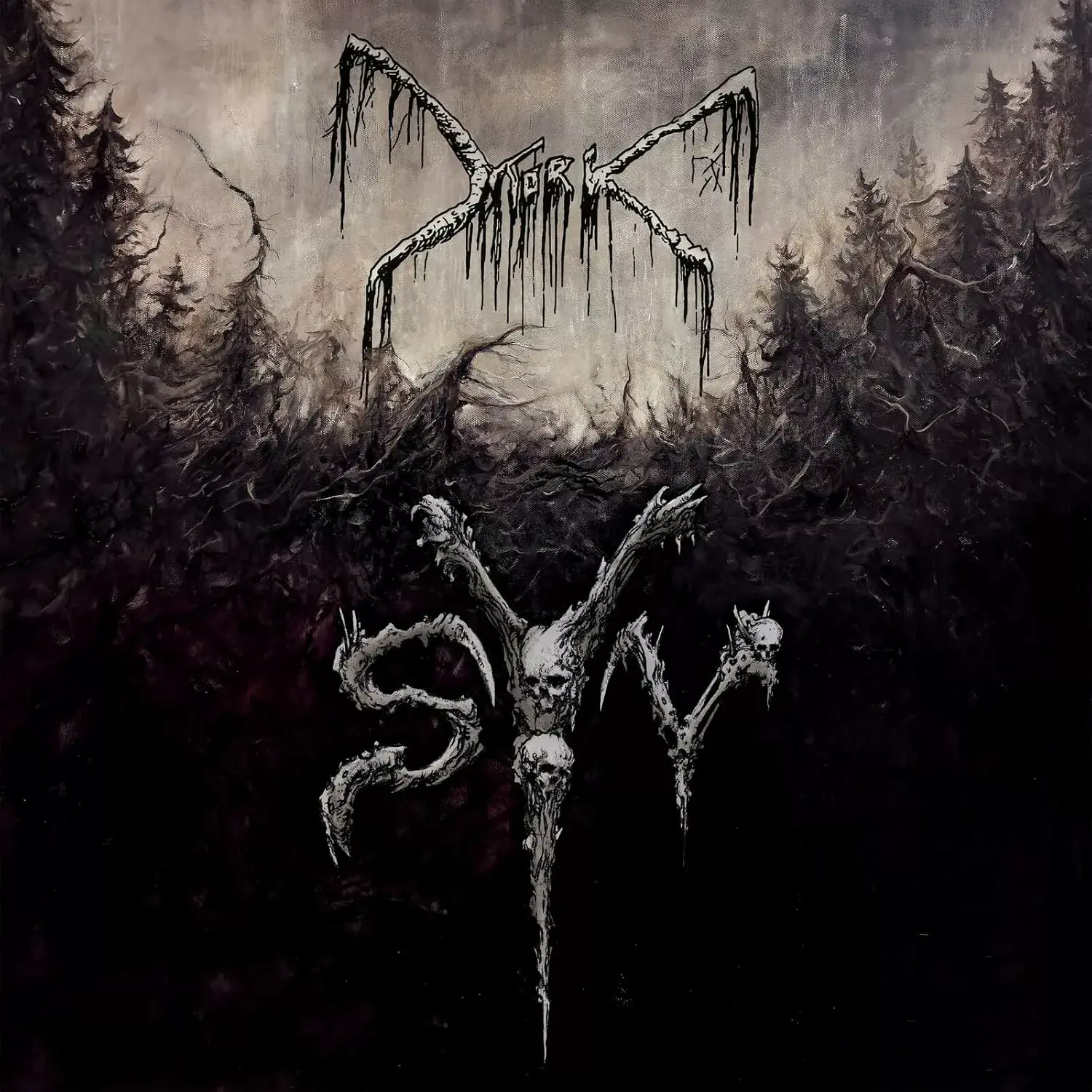 MORK - Syv · CREAM WHITE LP · Bild 1 MORK - Syv · CREAM WHITE LP (Black Metal Vinyl) · Bild 1