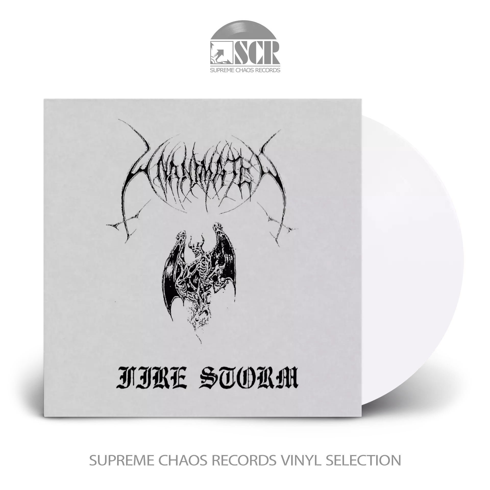 UNANIMATED - Fire Storm · WHITE LP (Death Metal Vinyl)