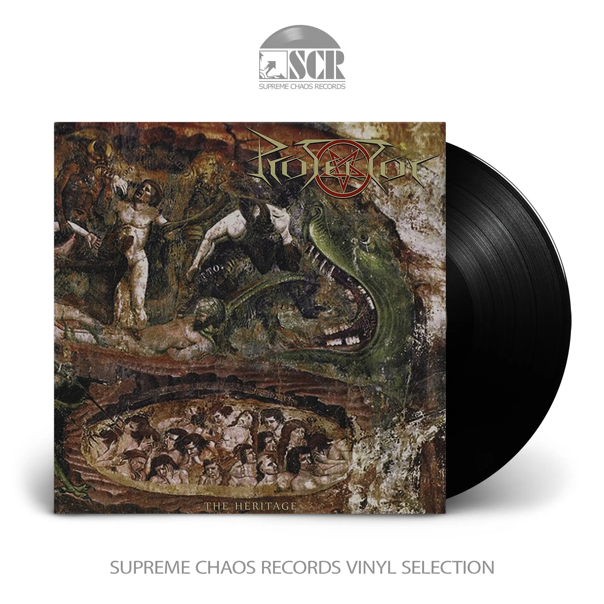 PROTECTOR - The Heritage · BLACK LP (Thrash Metal Vinyl)