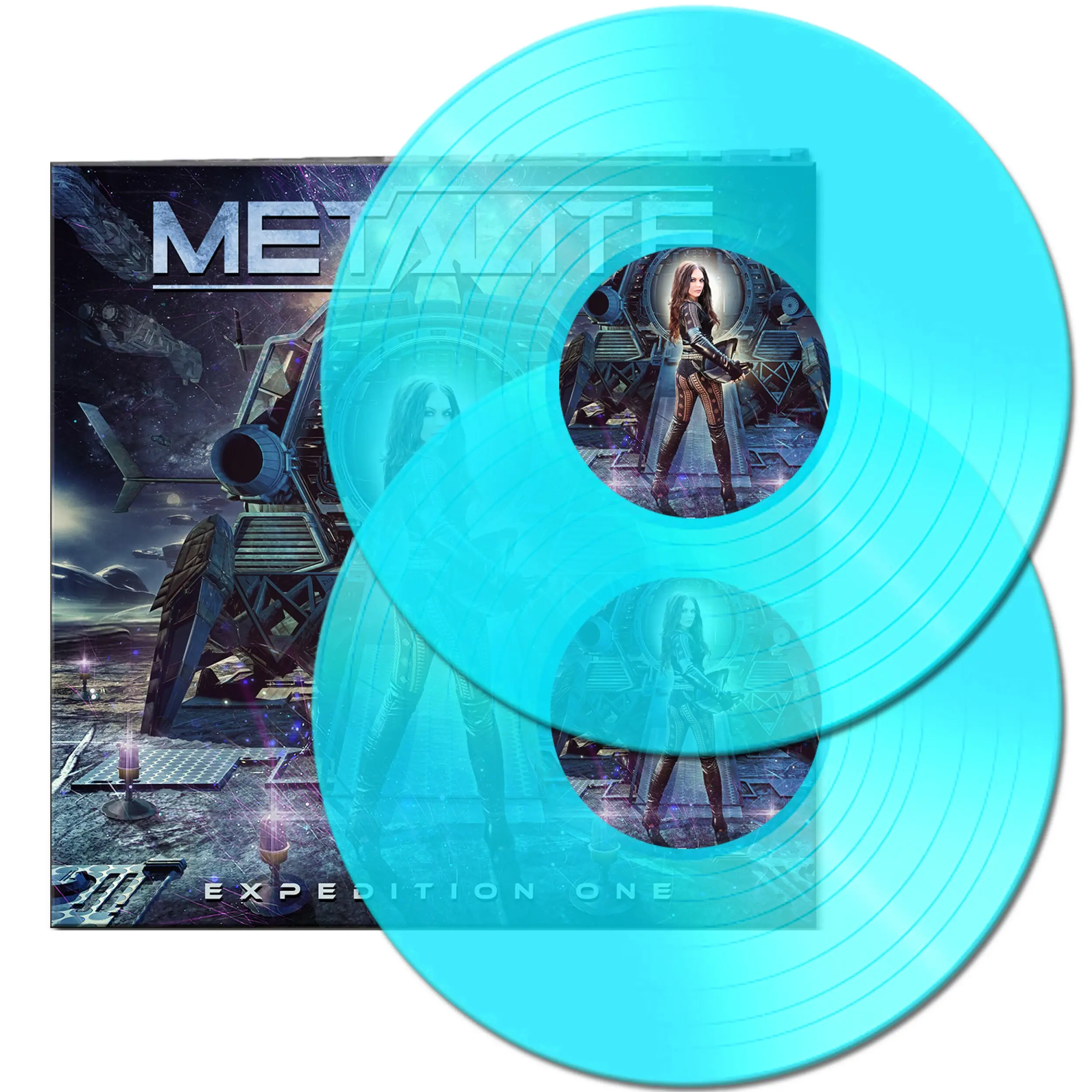 METALITE - Expedition One · CLEAR CURACAO DOUBLE VINYL (Symphonic Metal Vinyl)