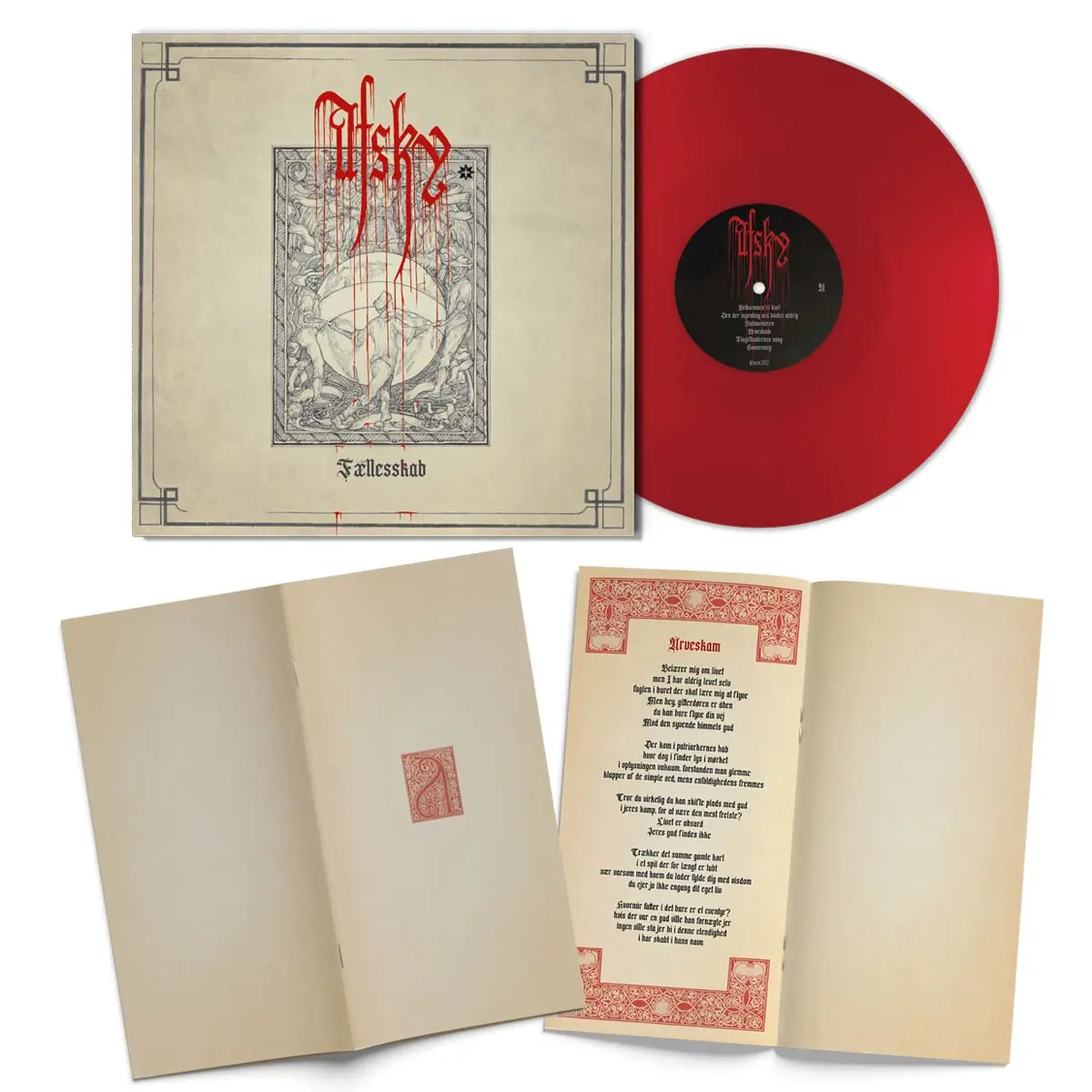 AFSKY · Fællesskab (Re-Release) | RED LP (Black Metal Vinyl) · Bild 2
