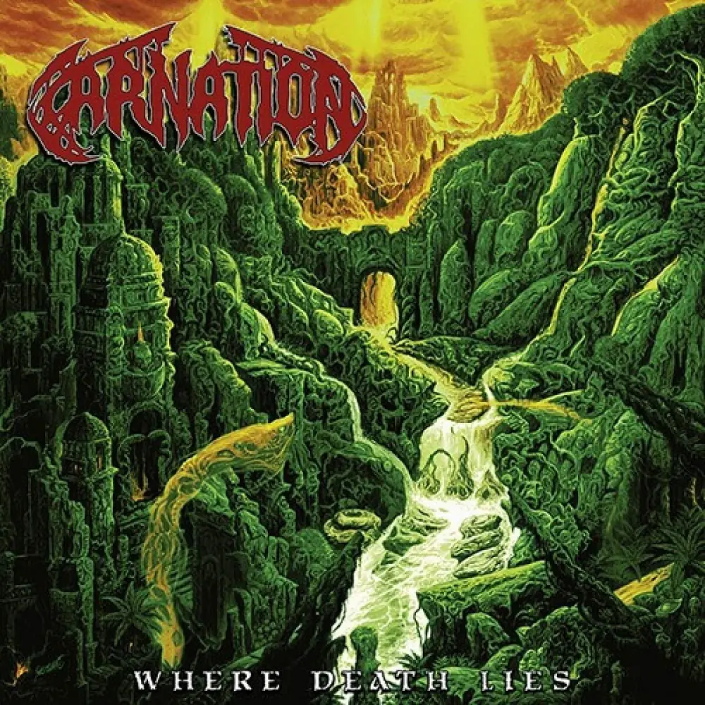 CARNATION - Where Death Lies · RED/WHITE/BLACK LP (Death Metal Vinyl) · Bild 1