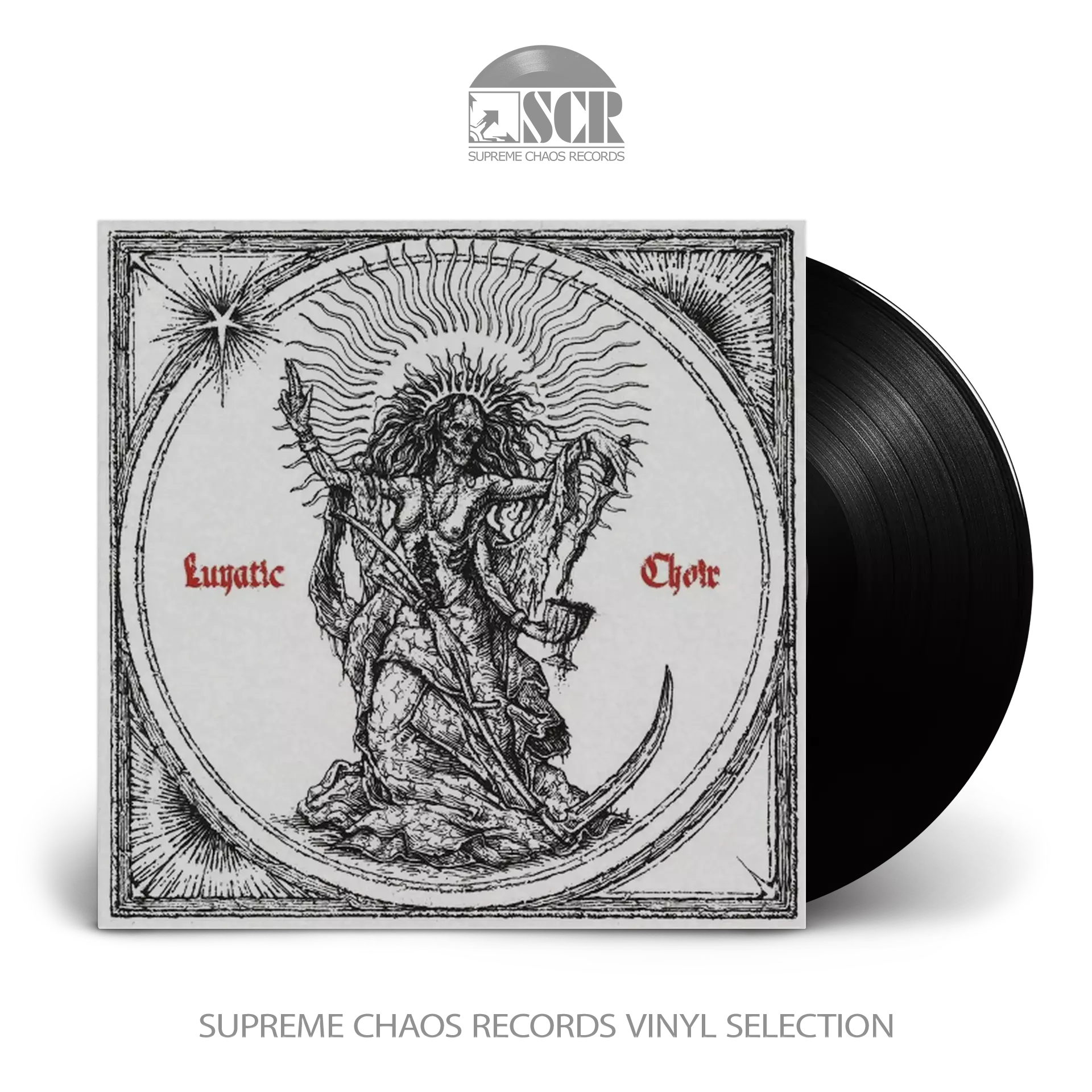 NIGHT SHALL DRAPE US · Lunatic Choir | BLACK LP (Black Metal Vinyl)