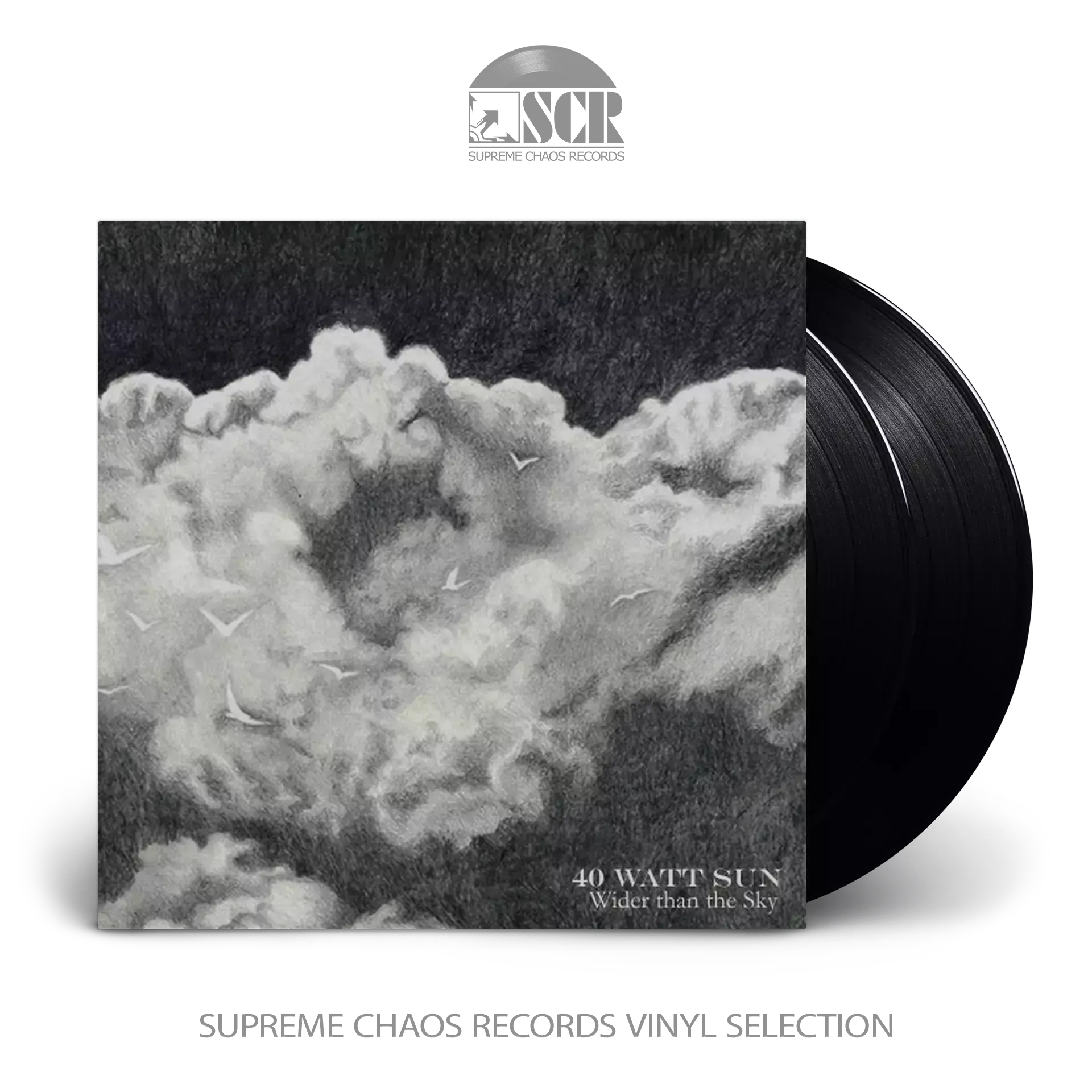 40 WATT SUN · Wider Than The Sky | BLACK 2LP (Doom Metal Vinyl)