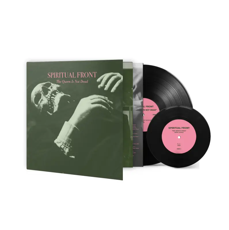 SPIRITUAL FRONT · The Queen Is Not Dead | BLACK + 7" LP (Neofolk Vinyl)