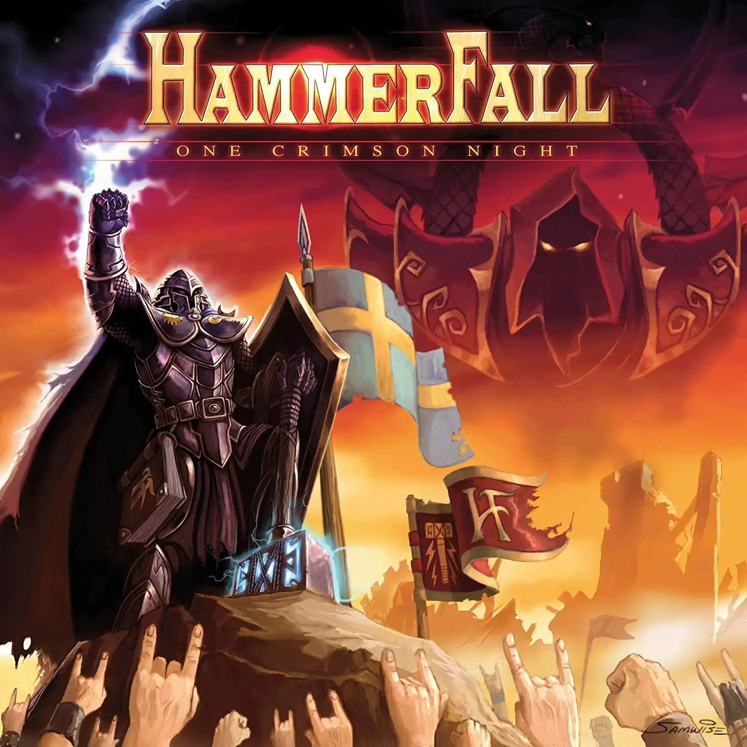 HAMMERFALL - One Crimson Night (Live) · CLEAR 3LPBOXSET (Power Metal Vinyl) · Bild 1