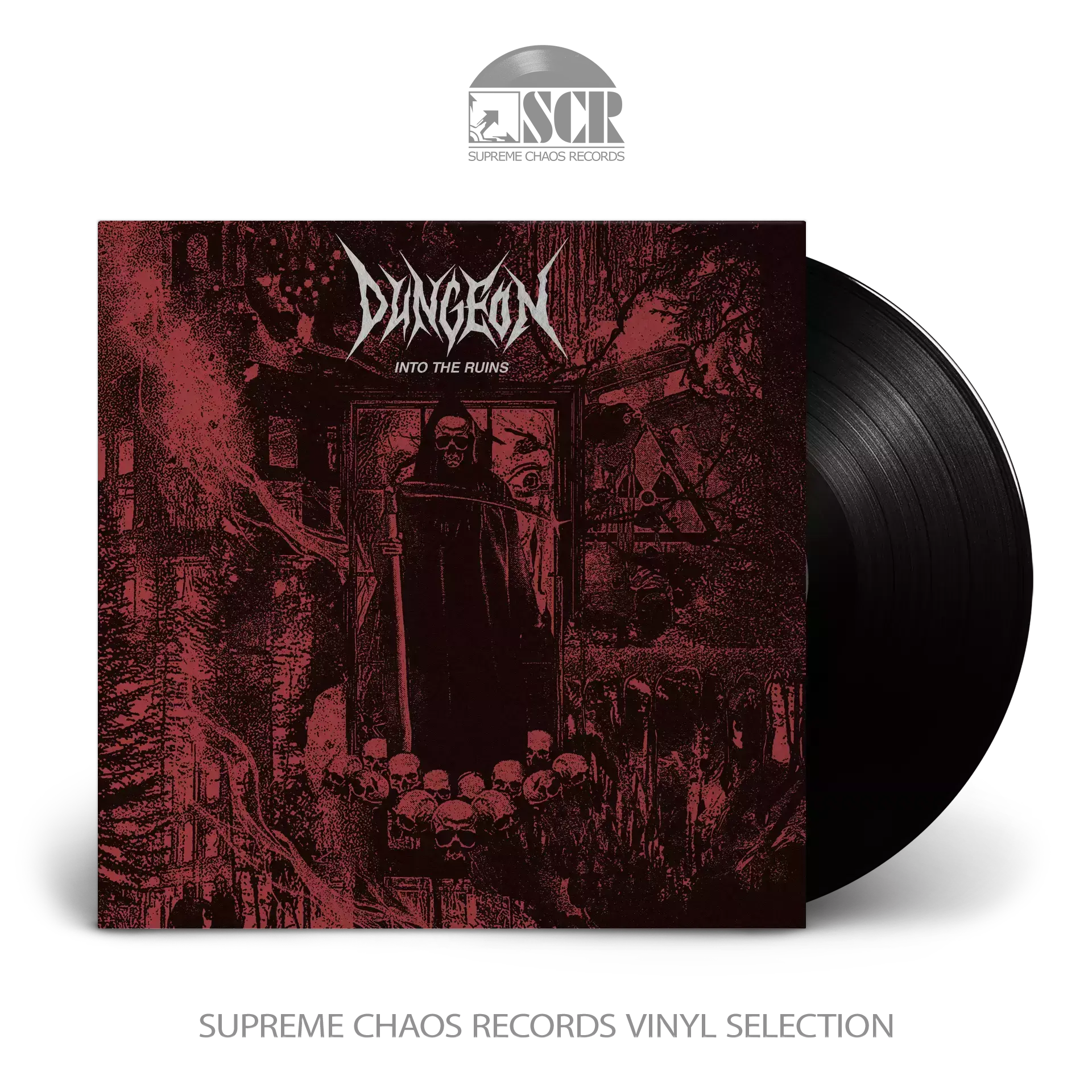 DUNGEON · Into The Ruins EP | BLACK LP (Speed Metal Vinyl)