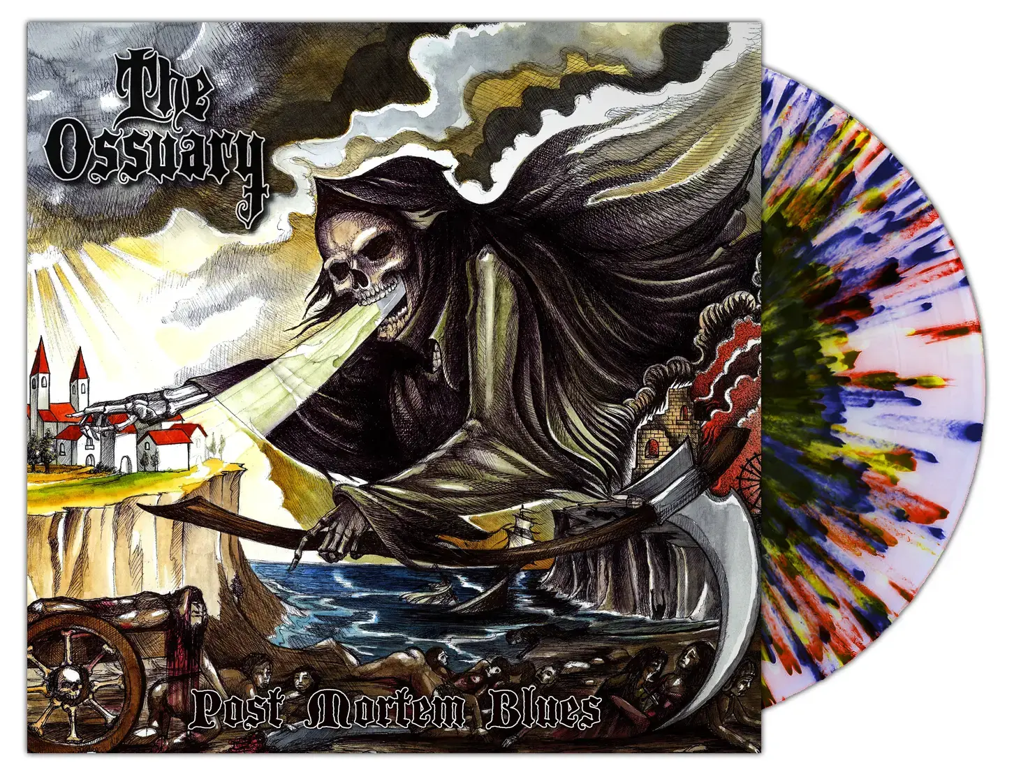 THE OSSUARY - Post Mortem Blues · SPLATTER LP THE OSSUARY - Post Mortem Blues · SPLATTER LP (Doom Metal Vinyl)