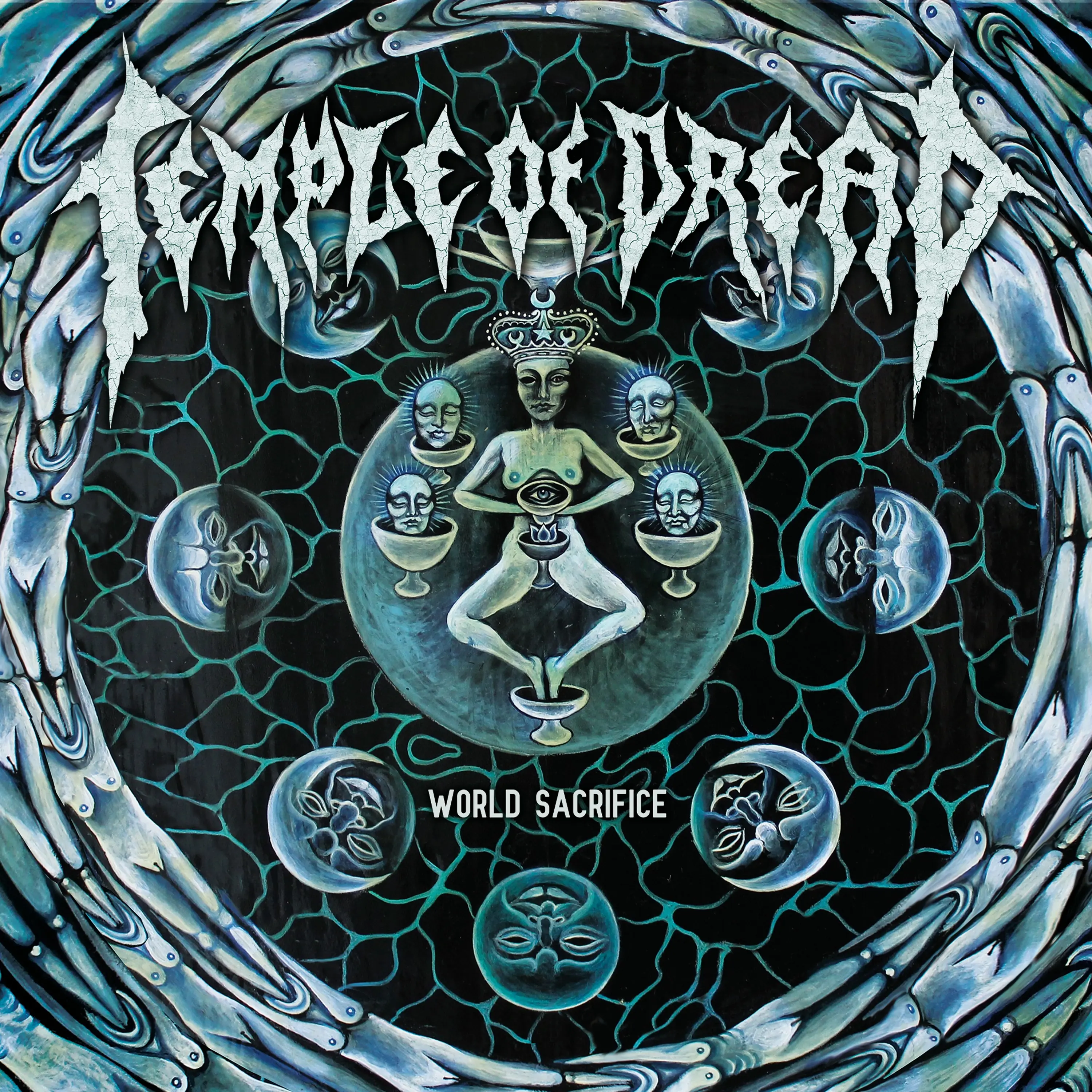 TEMPLE OF DREAD · World Sacrifice | GREEN/BLACK LP (Death Metal Vinyl) · Bild 1