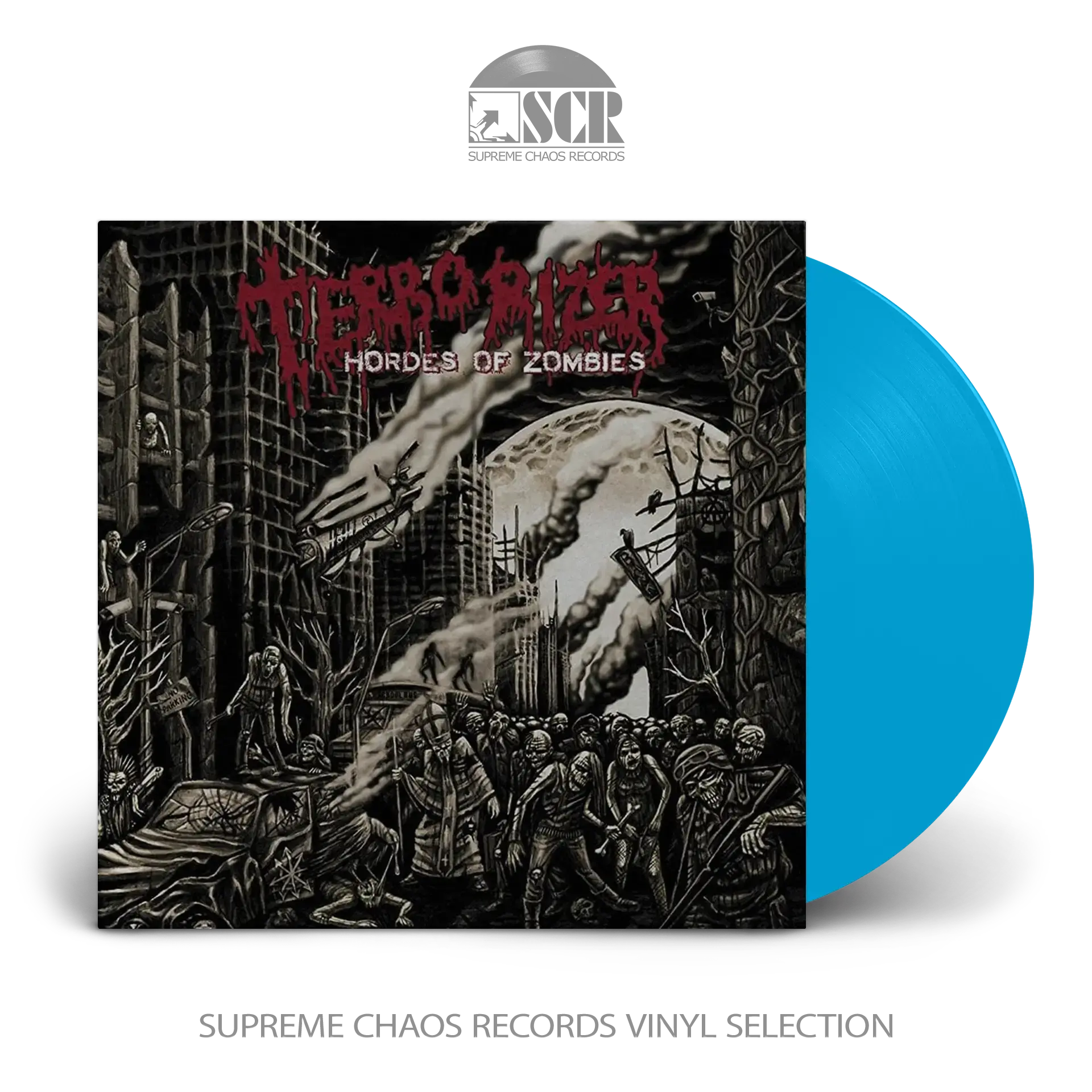 TERRORIZER · Hordes of Zombies | CURACAO BLUE LP (Grindcore/Death Metal Vinyl)