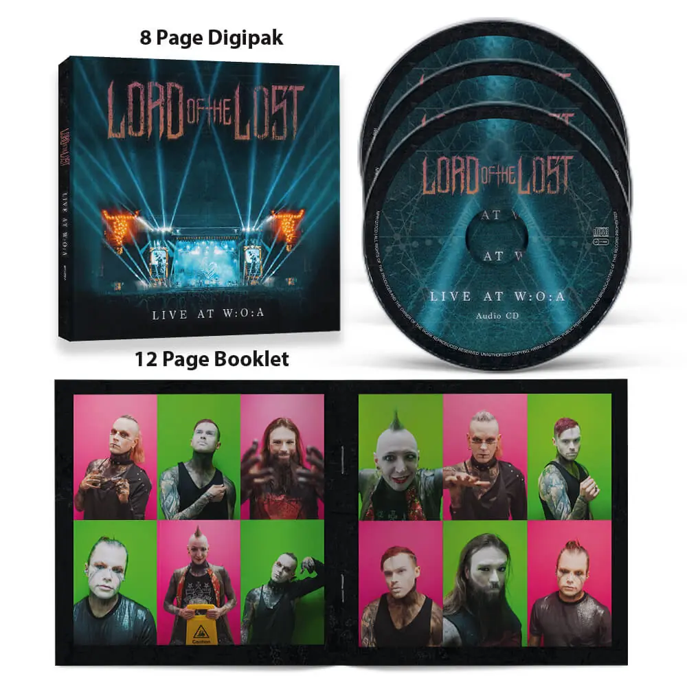 LORD OF THE LOST · Live At W:O:A | DIGIPAK CD+DVD+BLU-RAY LORD OF THE LOST · Live At W:O:A | DIGIPAK CD+DVD+BLU-RAY (Dark Metal CDs)