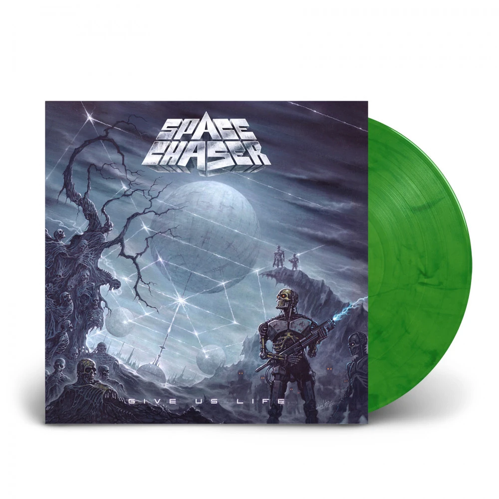 SPACE CHASER · Give Us Life | LEAF GREEN LP (Thrash Metal Vinyl)