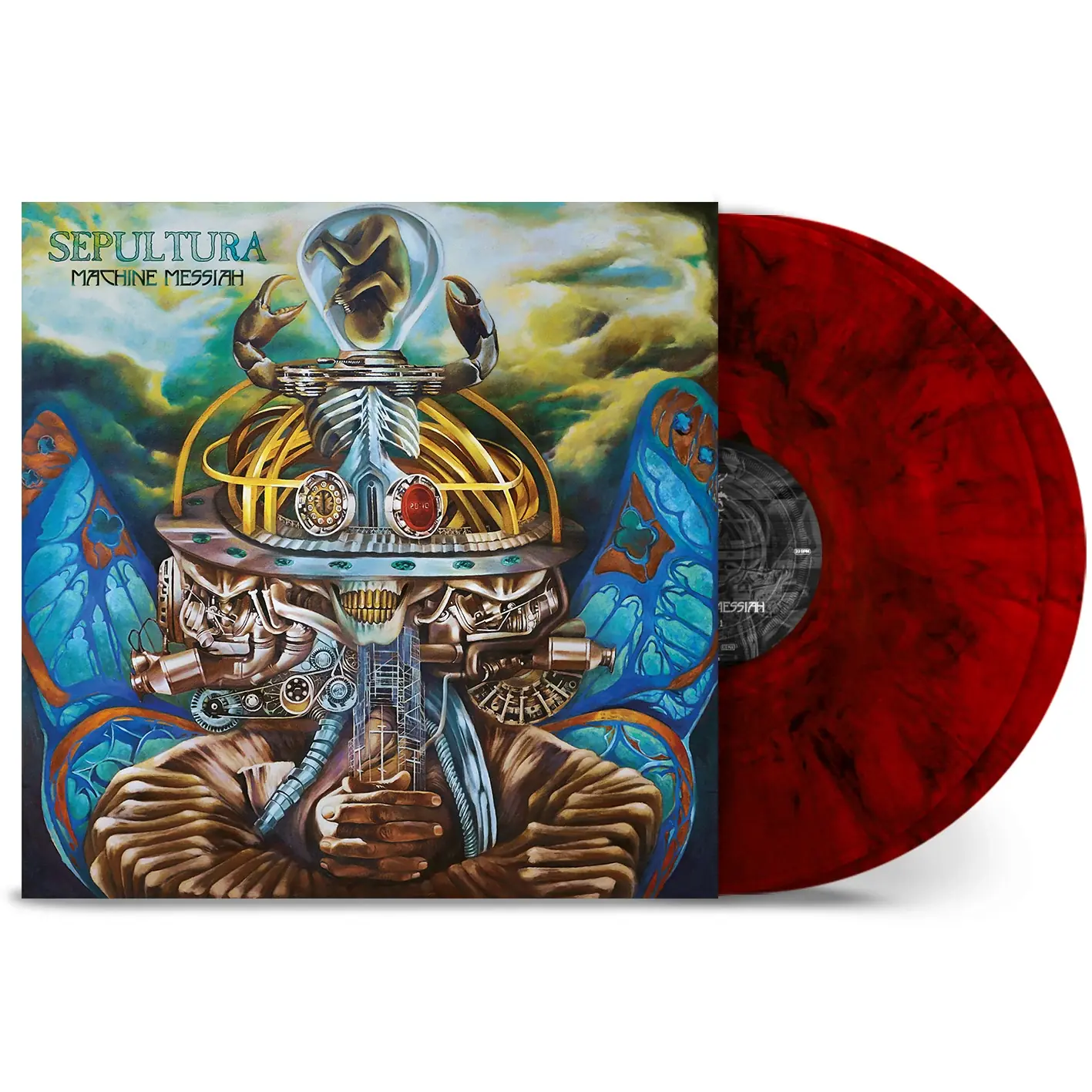 SEPULTURA · Machine Messiah | RUBY RED MARBLED 2LP SEPULTURA · Machine Messiah | RUBY RED MARBLED 2LP (Thrash Metal Vinyl)