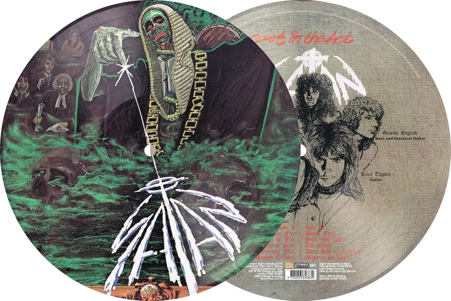SATAN - Court in the Act · PICTURE DISC LP (Heavy Metal Vinyl)