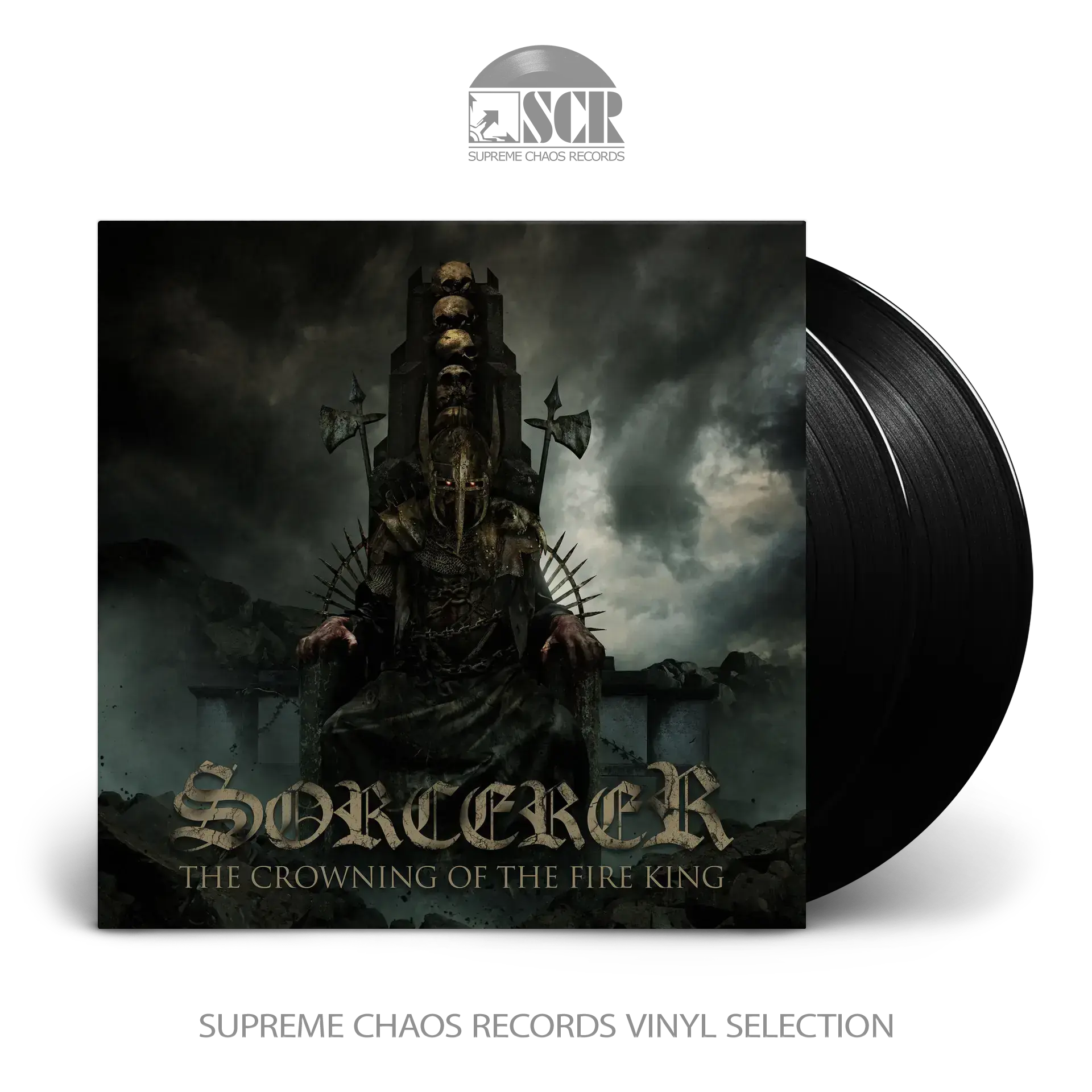 SORCERER · The Crowning Of The Fire King (B-Stock) | BLACK 2LP (Heavy Metal/Doom Metal Vinyl)
