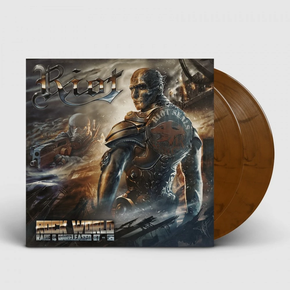 RIOT · Rock World | RUSTY ORANGE/BROWN 2LP (Hard Rock Vinyl)