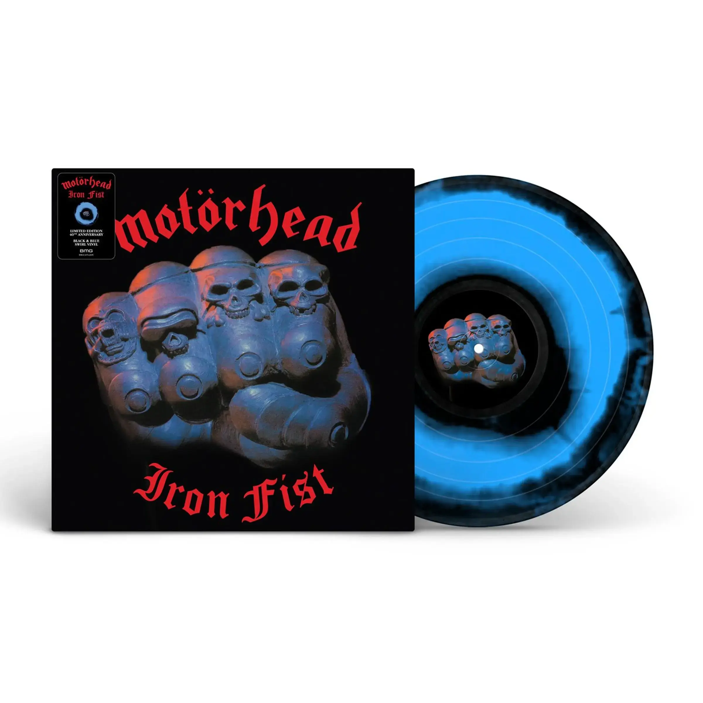 MOTÖRHEAD - Iron Fist · BLUE/BLACK SWIRL LP (Heavy Metal Vinyl)