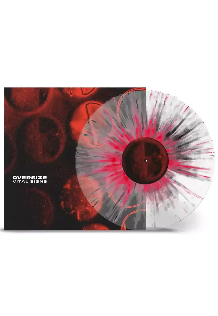 OVERSIZE · Vital Signs | CLEAR/RED/BLACK SPLATTER LP (Alternative Rock Vinyl)