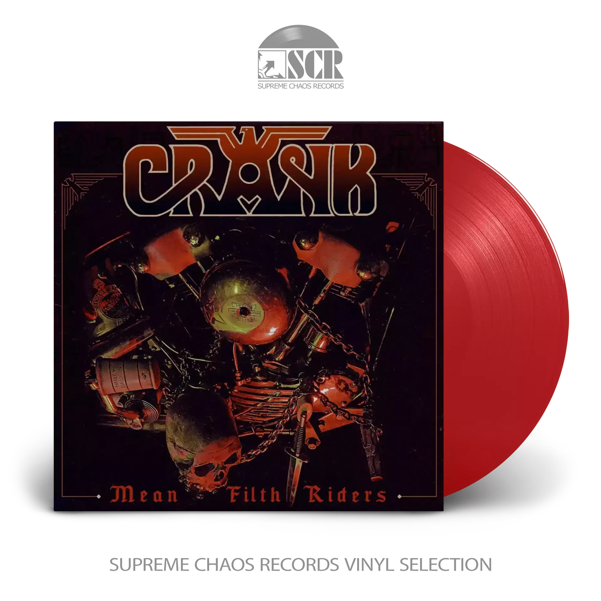 CRANK - Mean Filth Riders · RED LP CRANK - Mean Filth Riders · RED LP (Heavy Metal Vinyl)