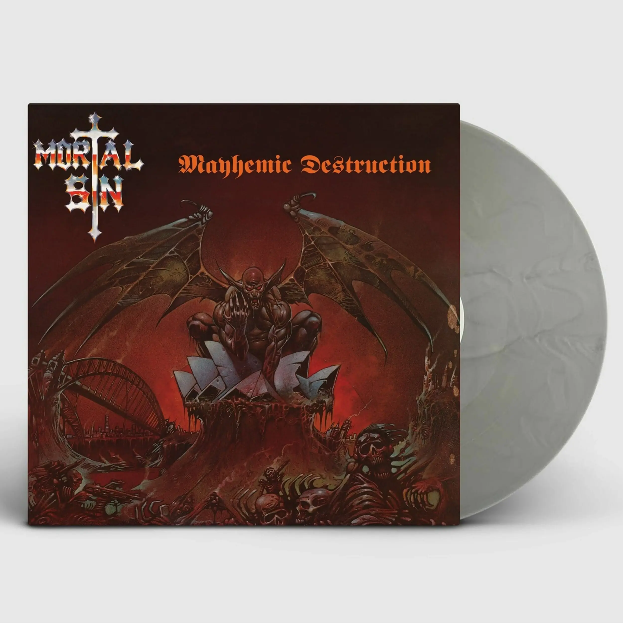 MORTAL SIN - Mayhemic Destruction · SILVER LP (Thrash Metal Vinyl)