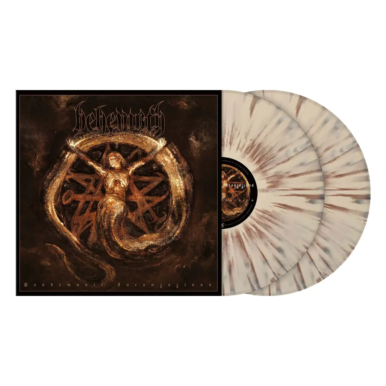 BEHEMOTH · Pandemonic Incantations | BONE/BROWN SPLATTER 2LP (Black Metal/Death Metal Vinyl)