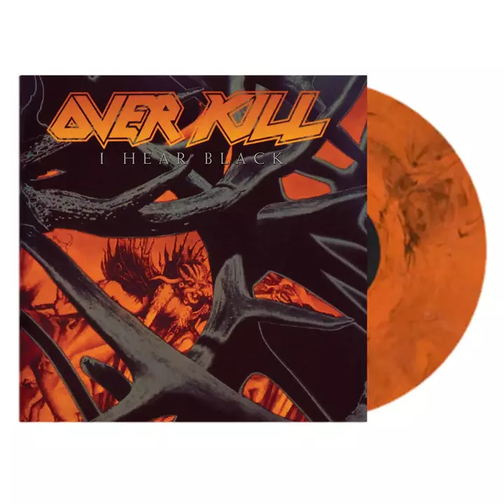 OVERKILL · I Hear Black | BLACK/ORANGE MARBLED LP OVERKILL · I Hear Black | BLACK/ORANGE MARBLED LP (Thrash Metal Vinyl)