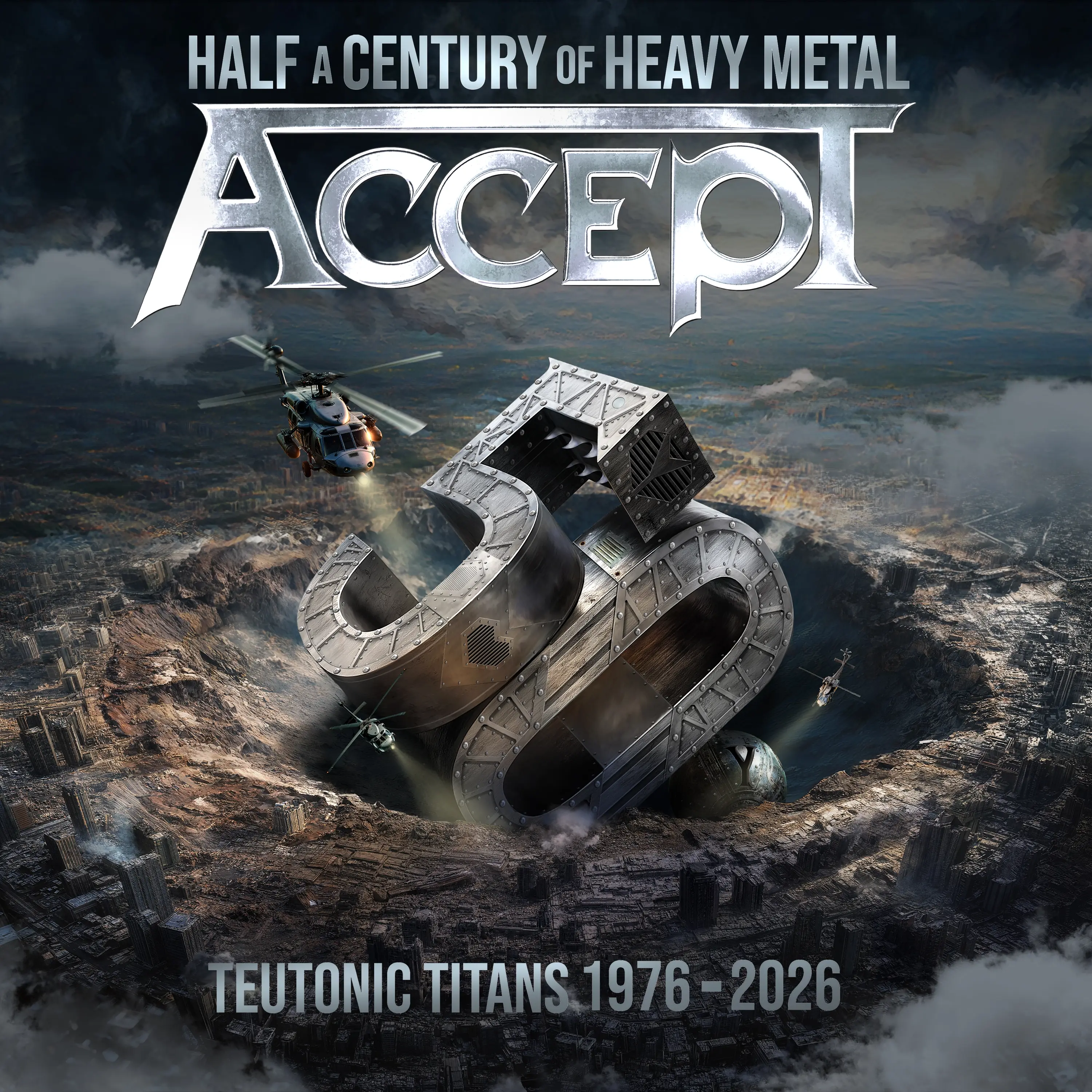 ACCEPT · Teutonic Titans 1976-2026 | SILVER 2LP (Heavy Metal Vinyl) · Bild 1