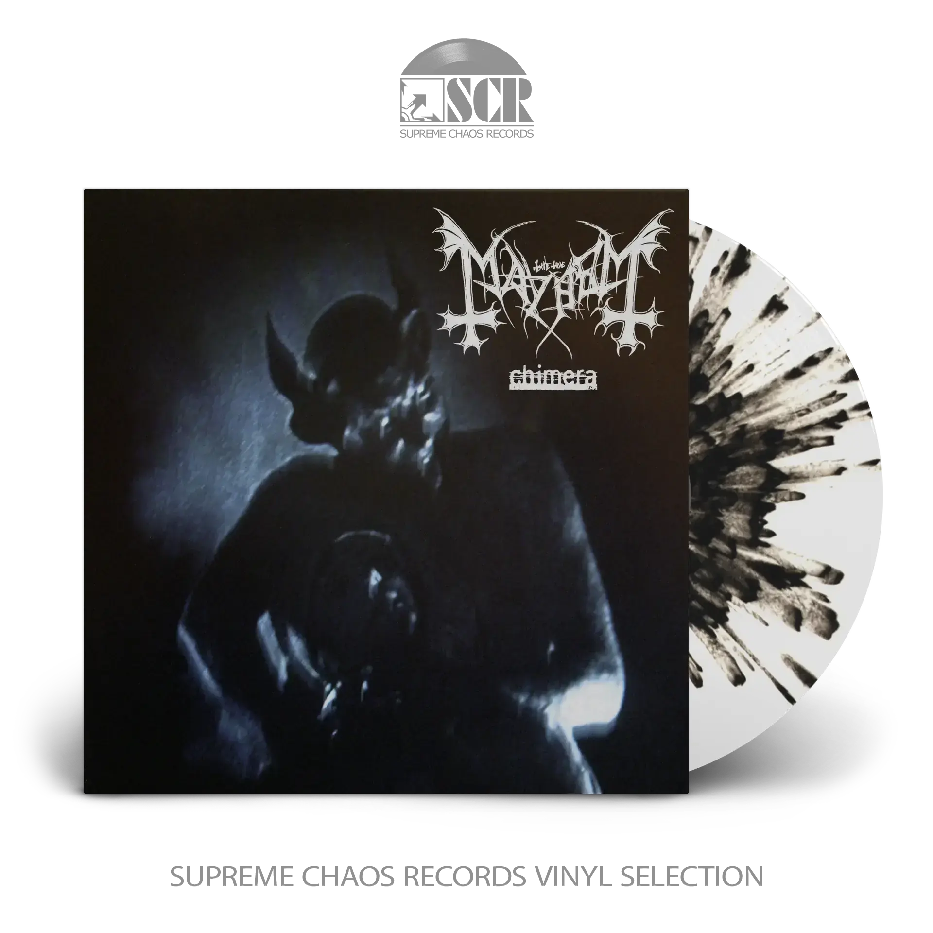 MAYHEM - Chimera · CRYSTAL CLEAR SPLATTER LP MAYHEM - Chimera · CRYSTAL CLEAR SPLATTER LP (Black Metal Vinyl)