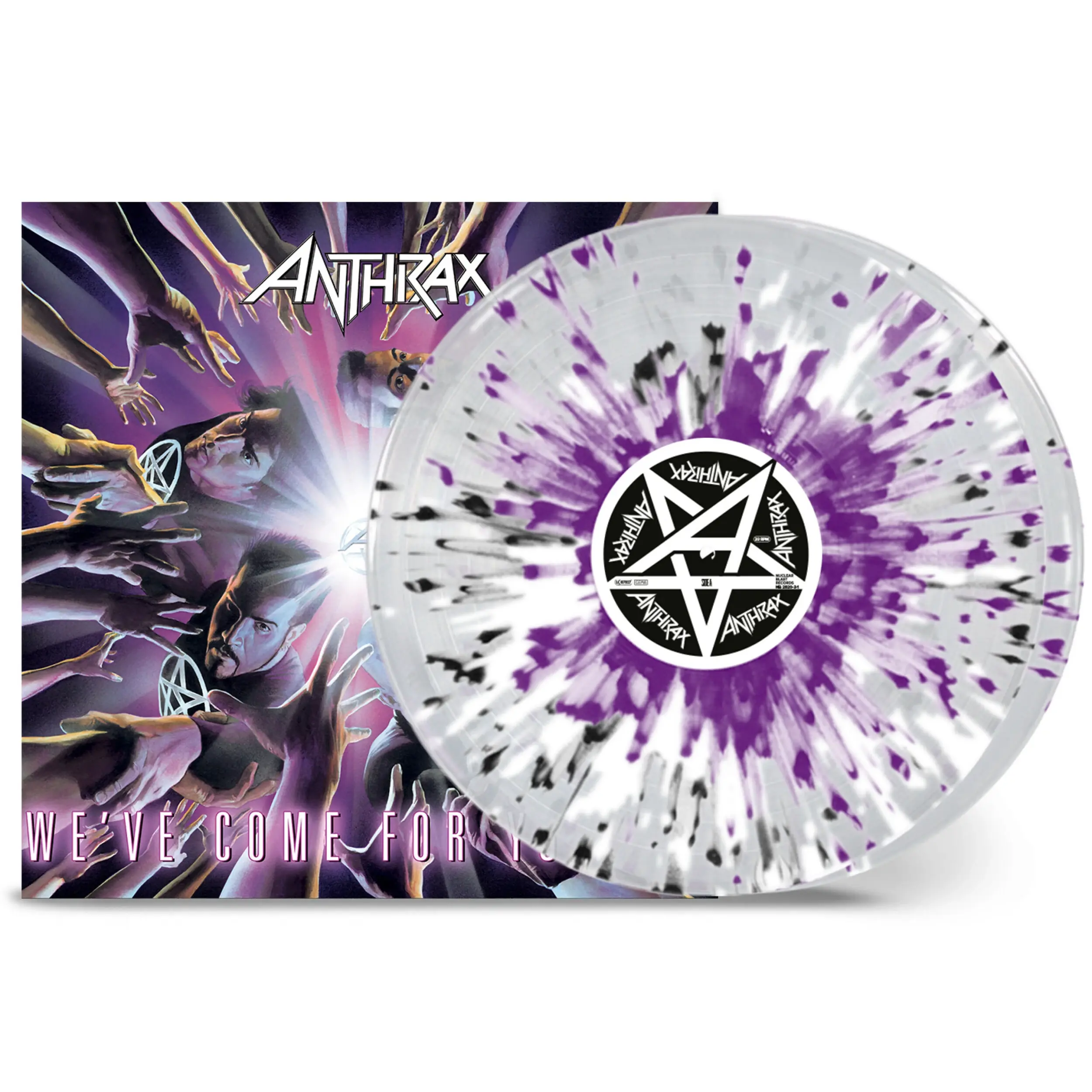 ANTHRAX - We've Come For You All · CLEAR/WHITE/PURPLE/BLACK SPLATTER 2LP (Thrash Metal Vinyl)