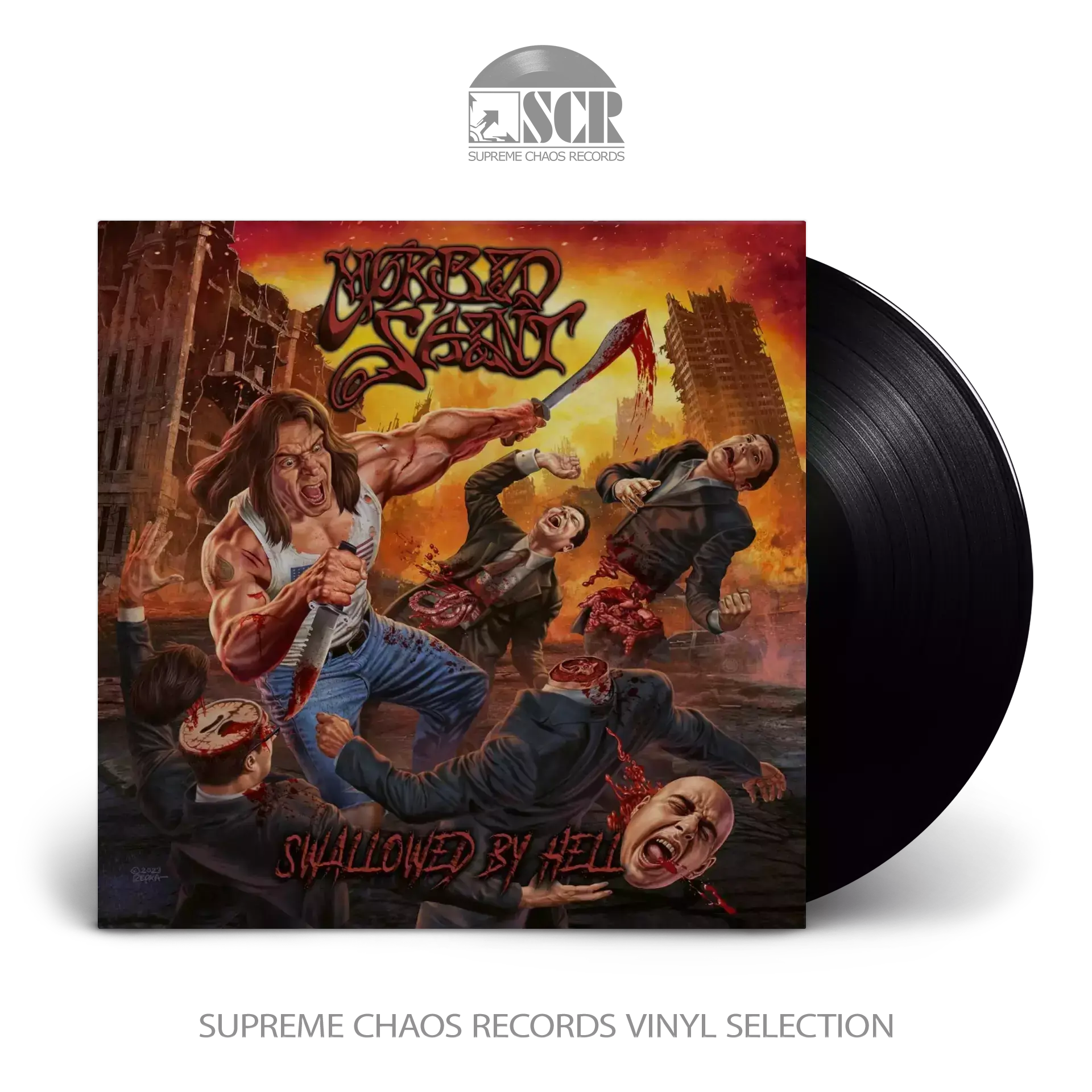 MORBID SAINT - Swallowed By Hell · BLACK LP MORBID SAINT - Swallowed By Hell · BLACK LP (Thrash Metal Vinyl)
