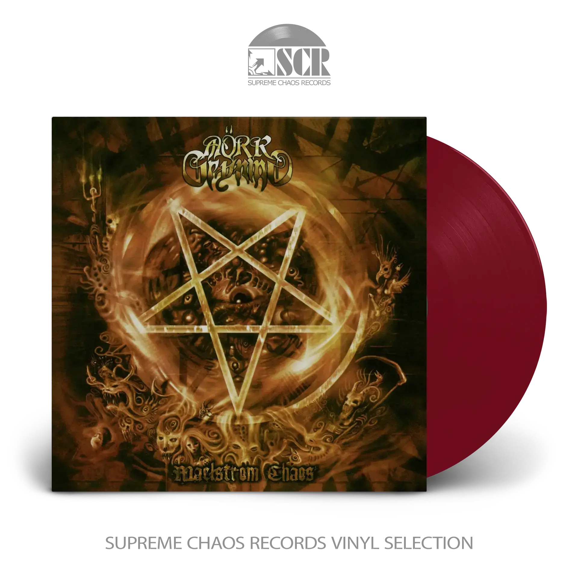 MÖRK GRYNING · Maelstrom Chaos | RED LP MÖRK GRYNING · Maelstrom Chaos | RED LP (Black Metal Vinyl)