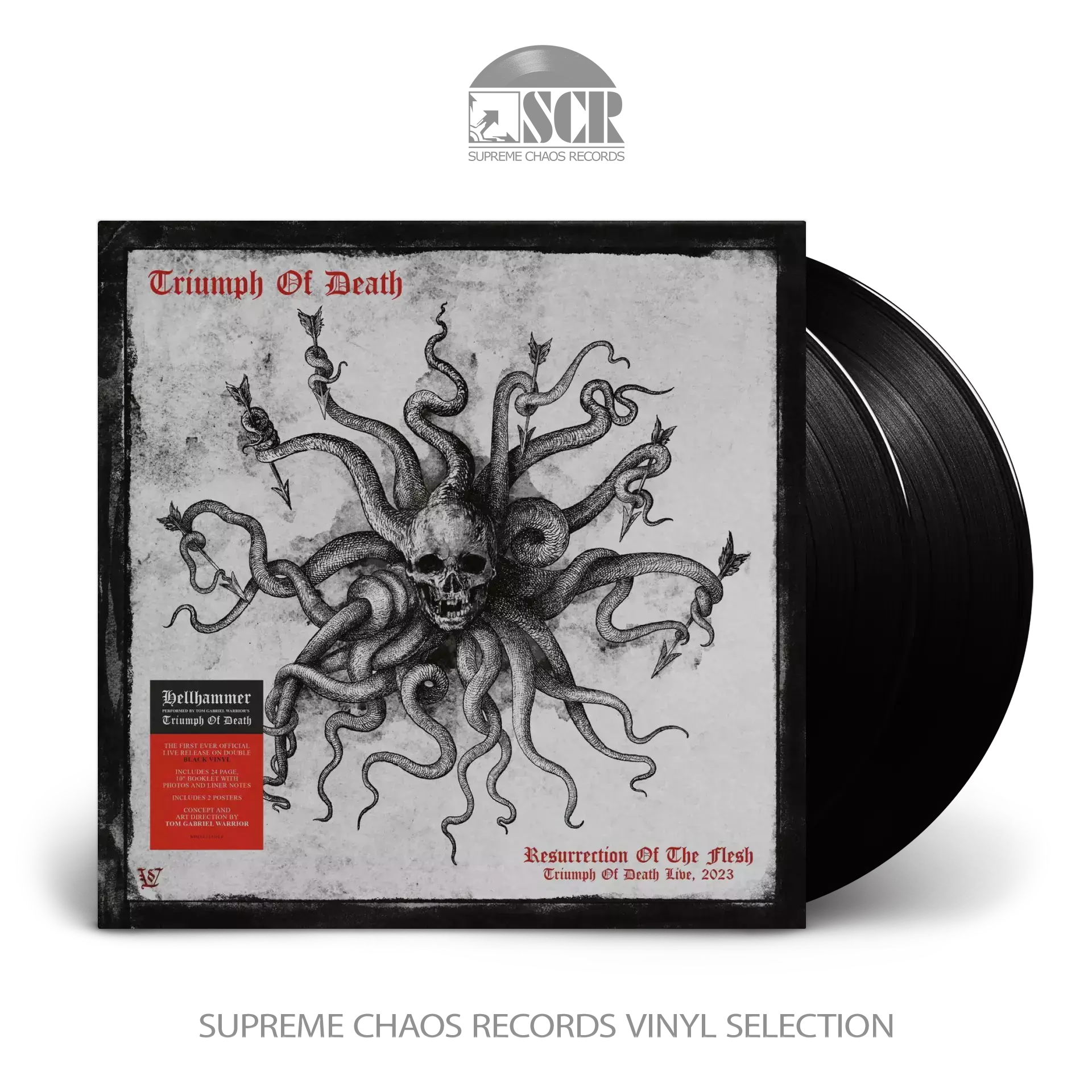TRIUMPH OF DEATH - Resurrection Of The Flesh · BLACK 2LP (Extreme Metal Vinyl)