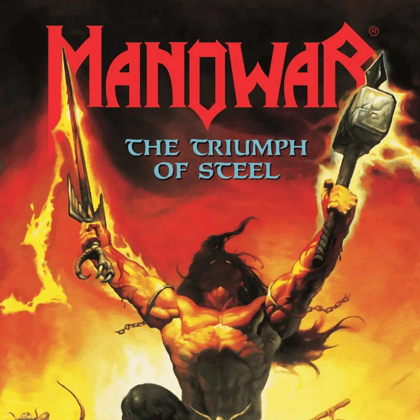 MANOWAR - The Triumph of Steel · TRANSPARENT BLUE 2LP · Bild 1 MANOWAR - The Triumph of Steel · TRANSPARENT BLUE 2LP (Heavy Metal Vinyl) · Bild 1