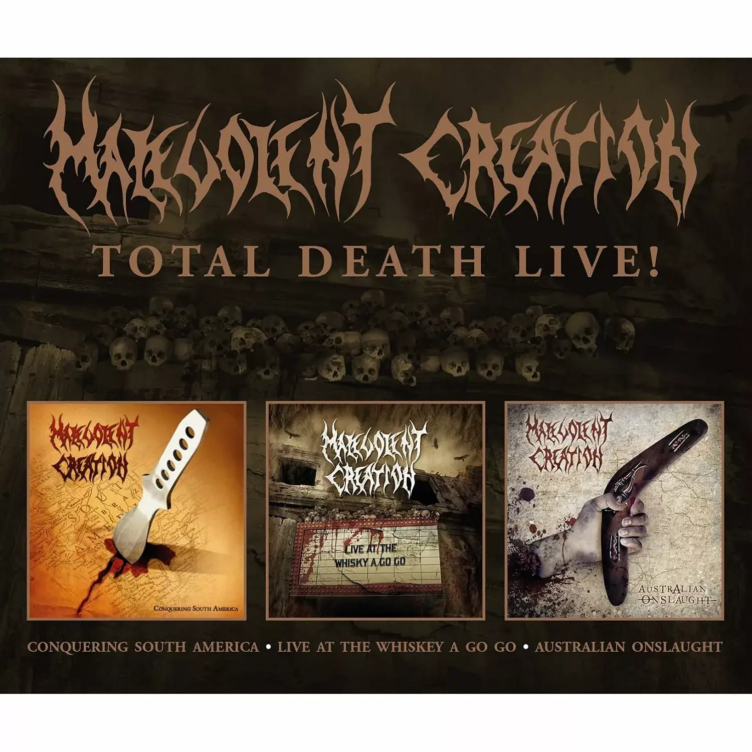 MALEVOLENT CREATION · Total Death Live! | 3CD BOXSET (Death Metal CDs)