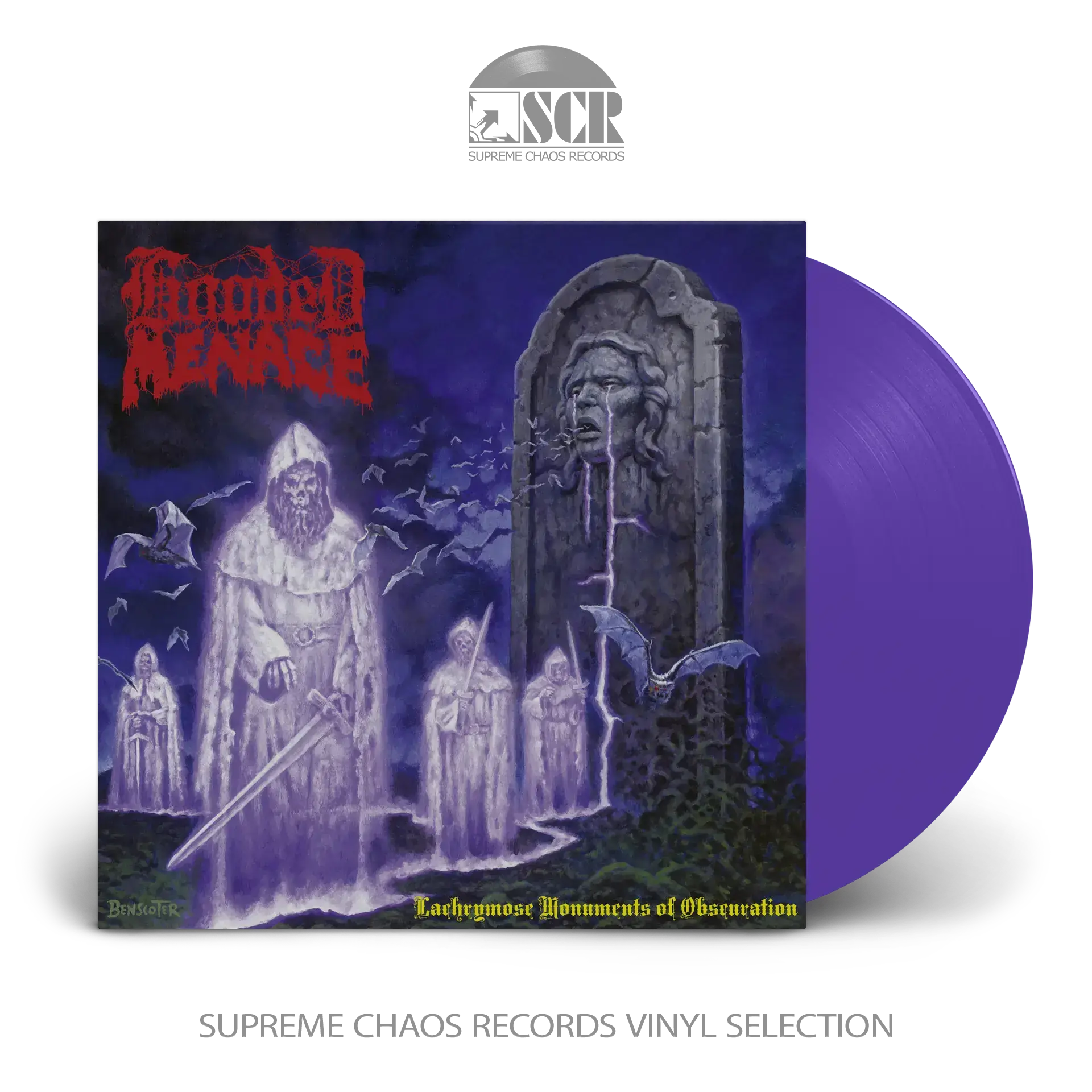 HOODED MENACE - Lachrymose Monuments Of Obscuration · PURPLE LP (Doom Metal/Death Metal Vinyl)