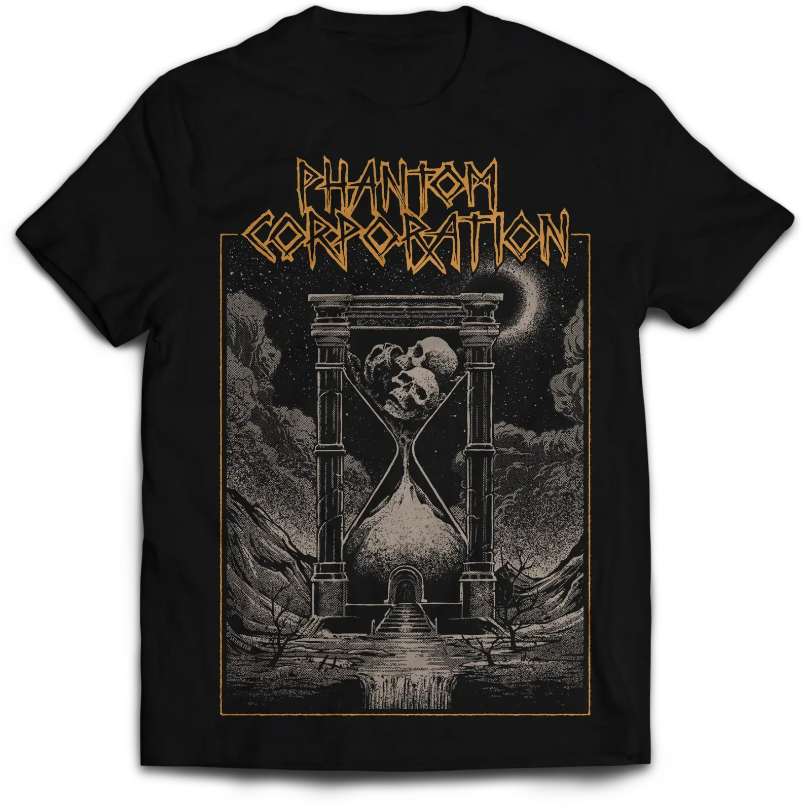 PHANTOM CORPORATION - Time And Tide Cover · T-SHIRT (Thrash Metal/D-Beat/Death Metal Clothes) · Bild 2