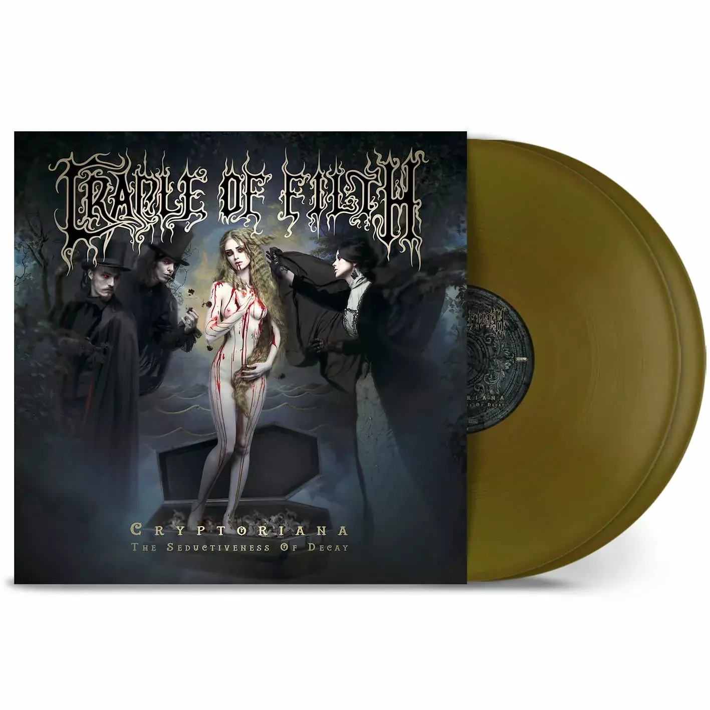 CRADLE OF FILTH · Cryptoriana - The Seductiveness Of Decay | GOLD 2LP CRADLE OF FILTH · Cryptoriana - The Seductiveness Of Decay | GOLD 2LP (Black Metal/Gothic Metal Vinyl)
