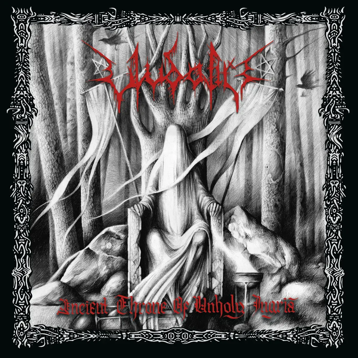 ULVDALIR - Ancient Throne Of Unholy Ingria · SILVER LP (Black Metal Vinyl) · Bild 1