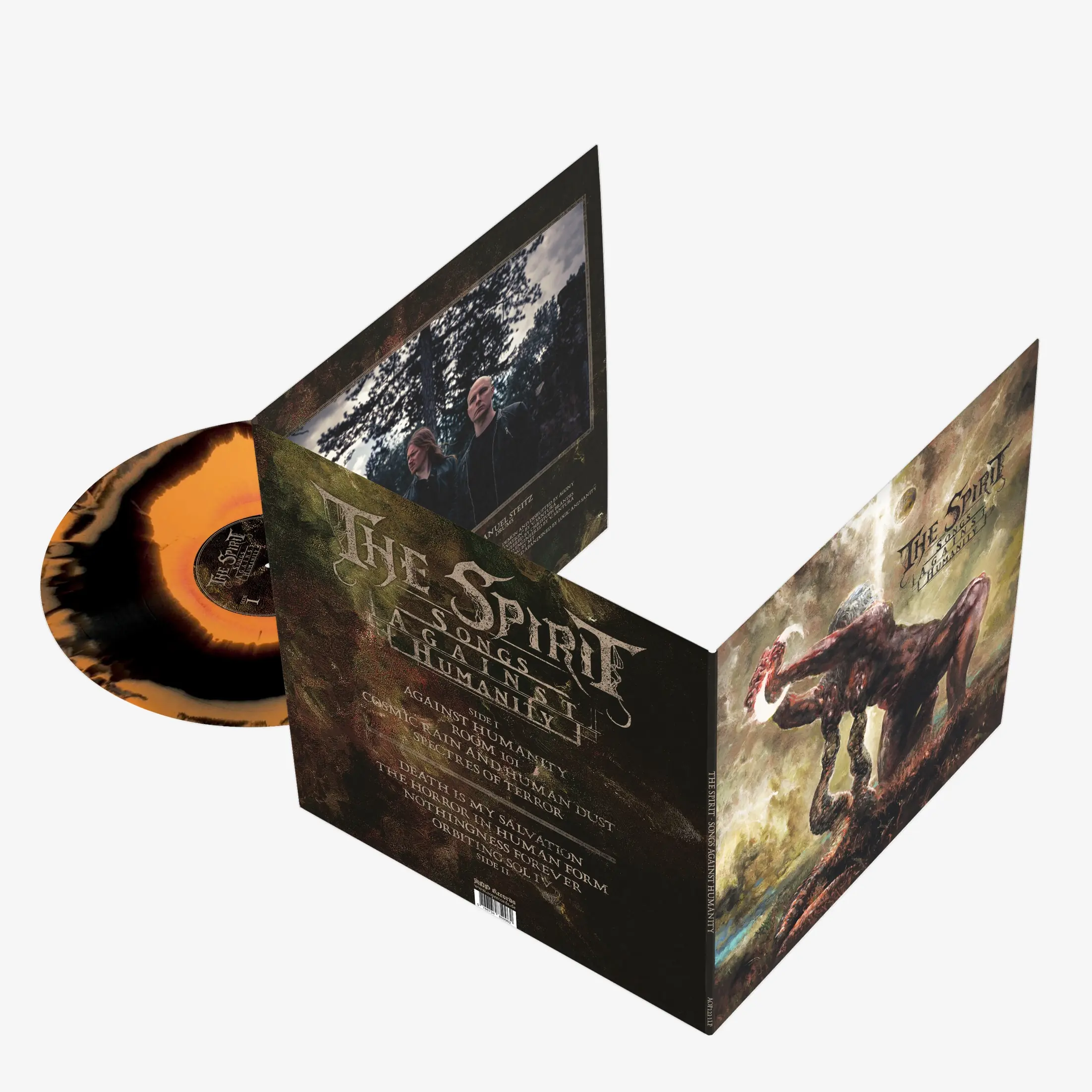 THE SPIRIT · Songs Against Humanity | ORANGE/BLACK MARBLED LP · Bild 1 THE SPIRIT · Songs Against Humanity | ORANGE/BLACK MARBLED LP (Melodic Death Metal Vinyl) · Bild 1