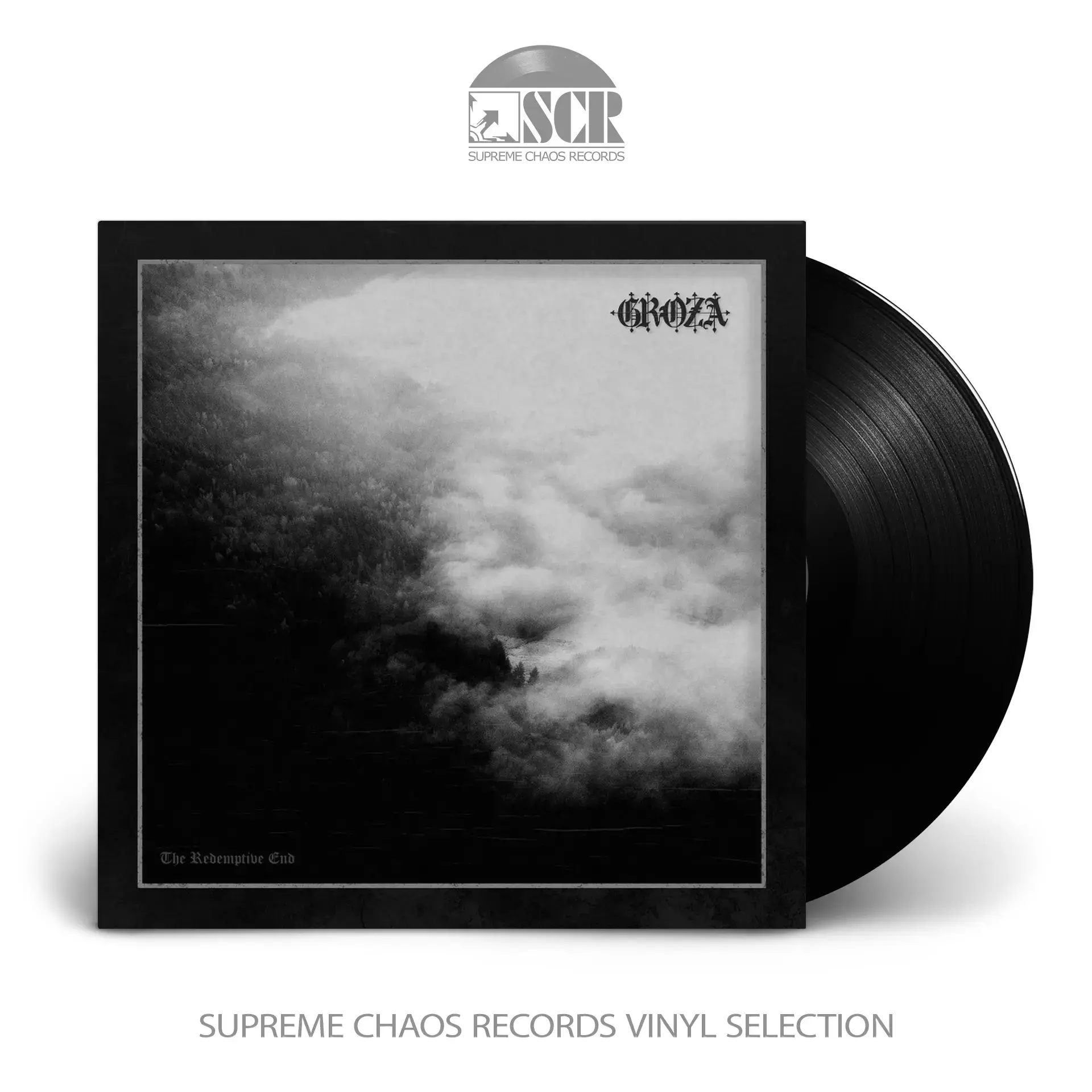 GROZA - The Redemptive End · BLACK LP (Black Metal Vinyl)