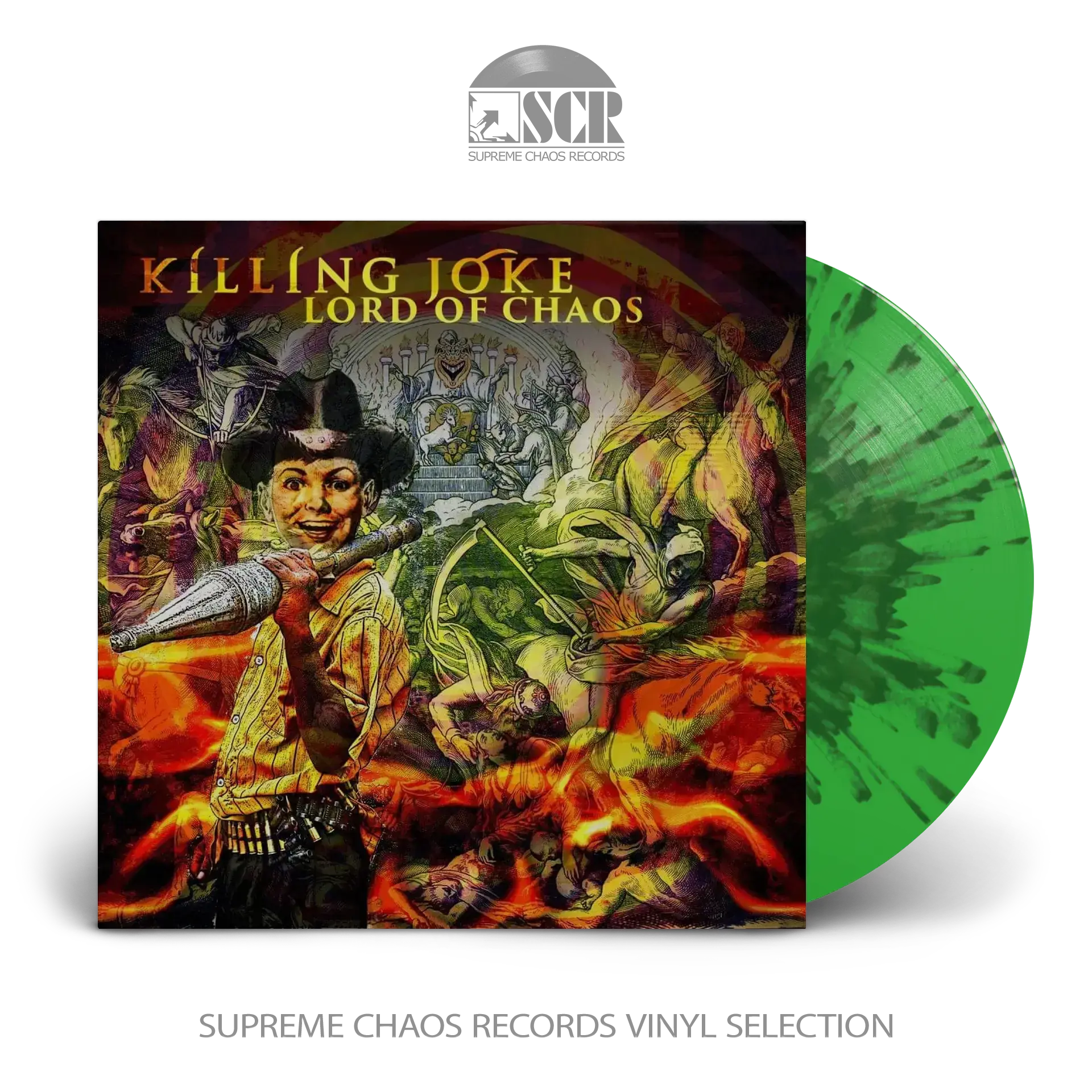 KILLING JOKE · Lord Of Chaos | GREEN/BLACK SPLATTER LP KILLING JOKE · Lord Of Chaos | GREEN/BLACK SPLATTER LP (Industrial Rock Vinyl)