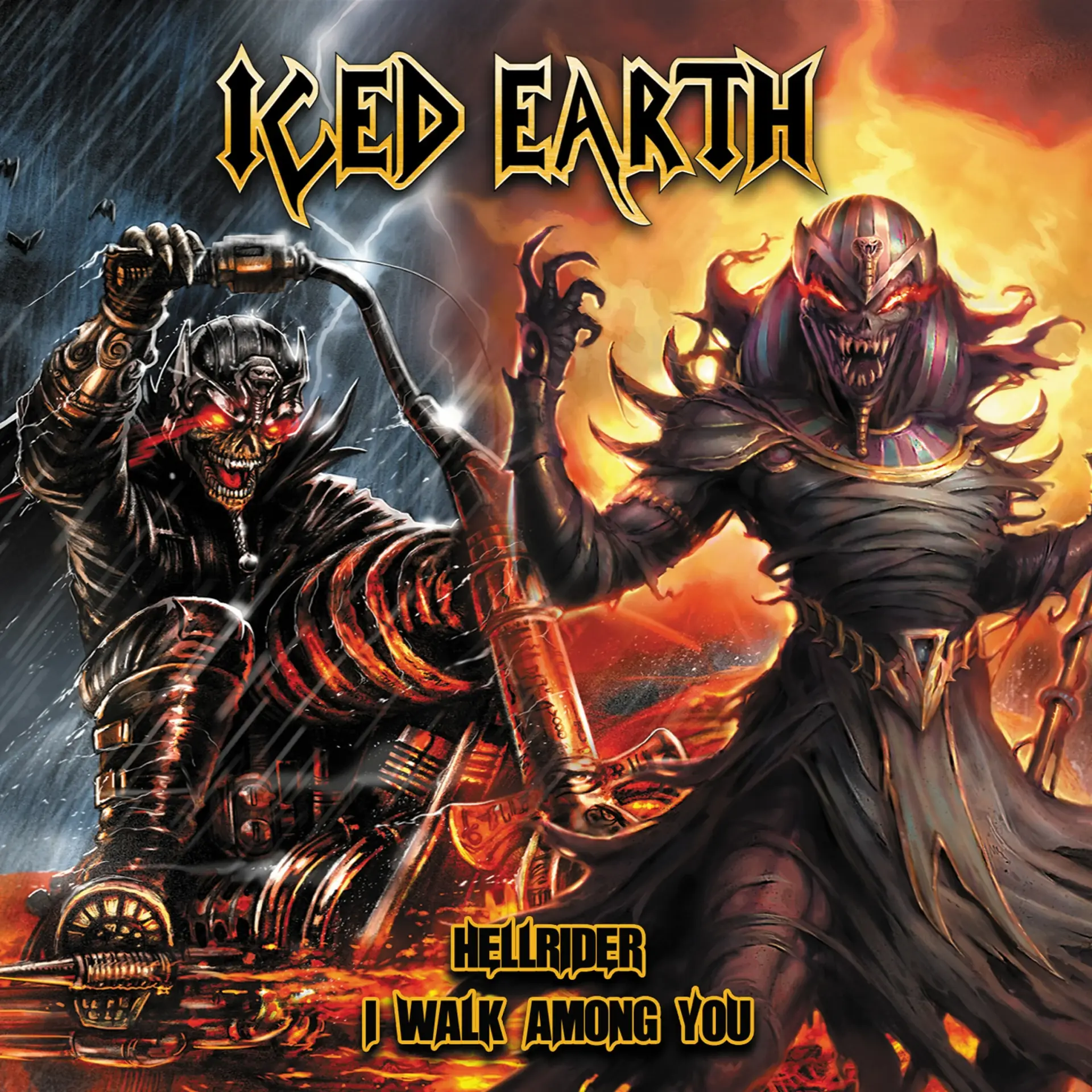 ICED EARTH · Hellrider / I Walk Among You | DIGIPAK CD ICED EARTH · Hellrider / I Walk Among You | DIGIPAK CD (Heavy Metal CDs)