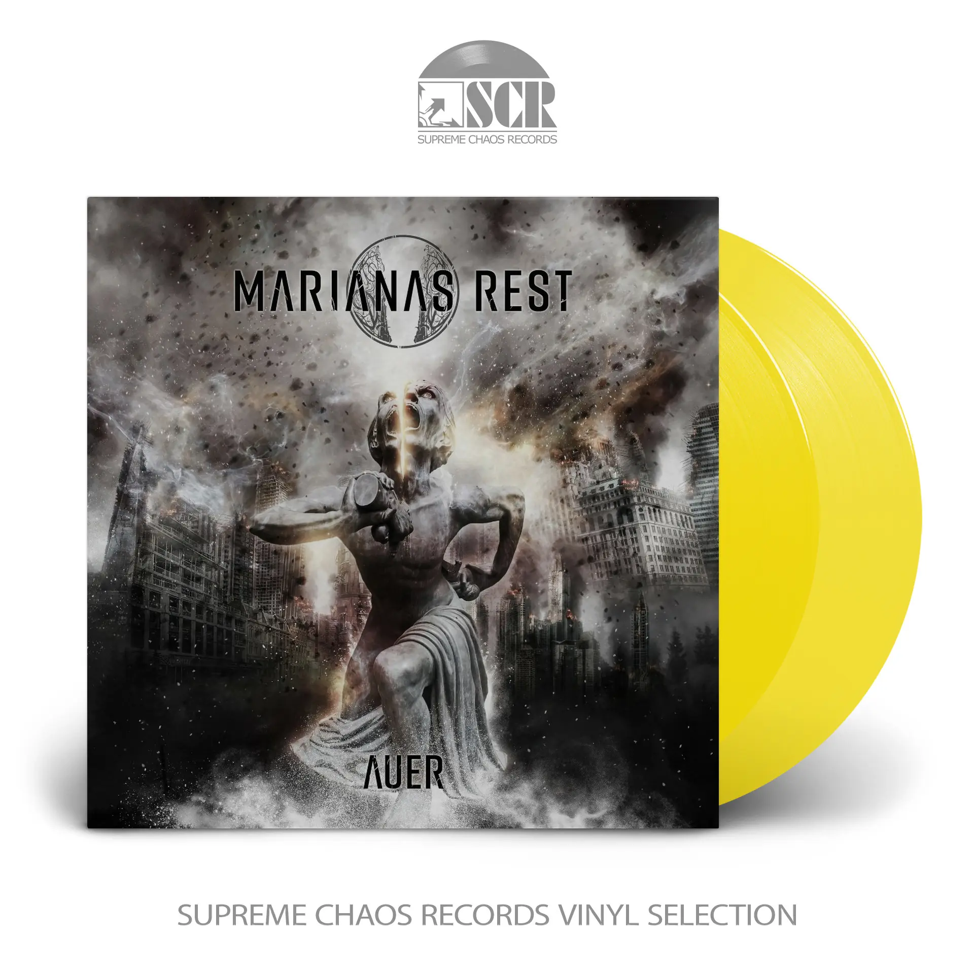 MARIANAS REST · Auer | TRANSPARENT SUN YELLOW DLP MARIANAS REST · Auer | TRANSPARENT SUN YELLOW DLP (Death Metal Vinyl)